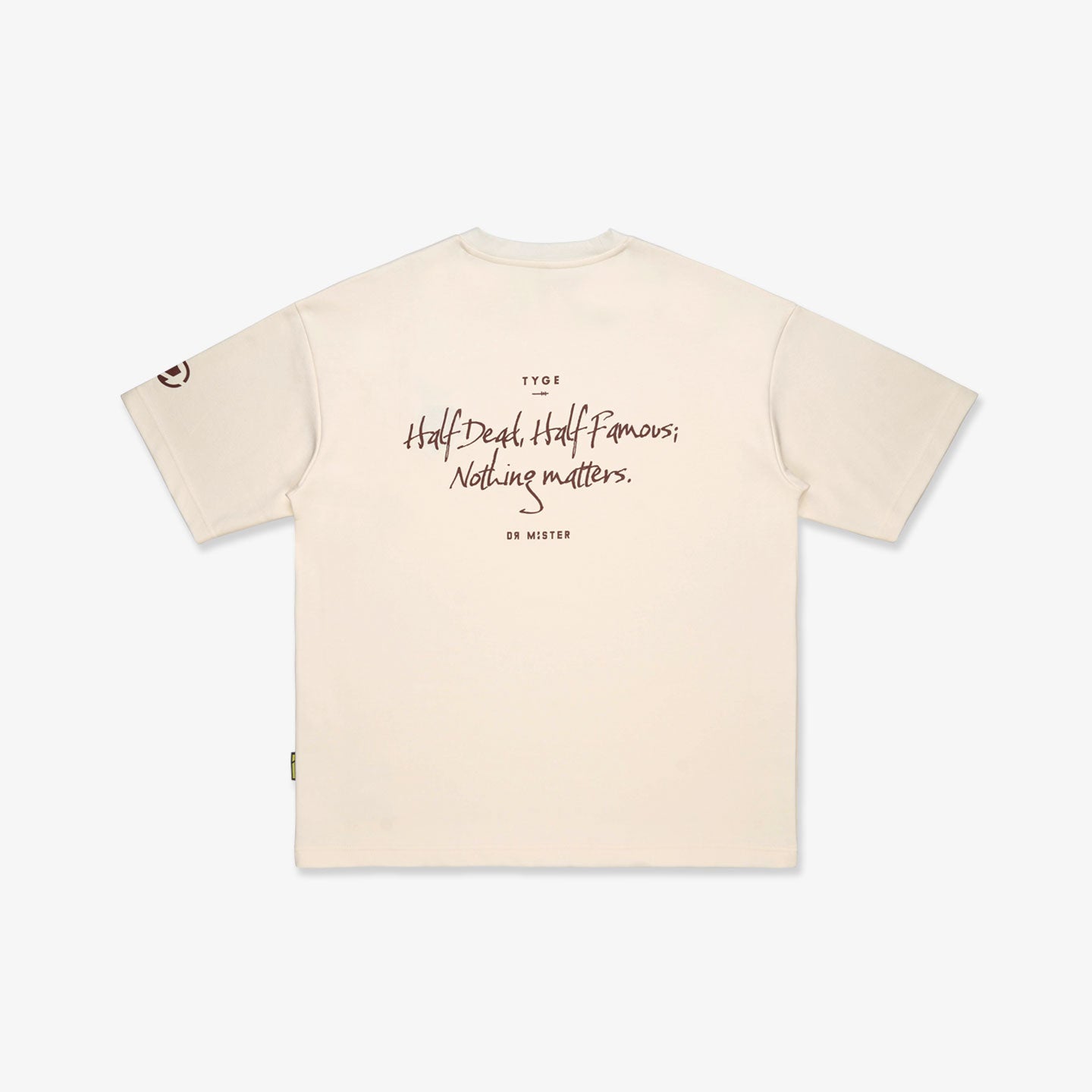 Nothing Matters Heavy Broad Tee - Cream Yellow