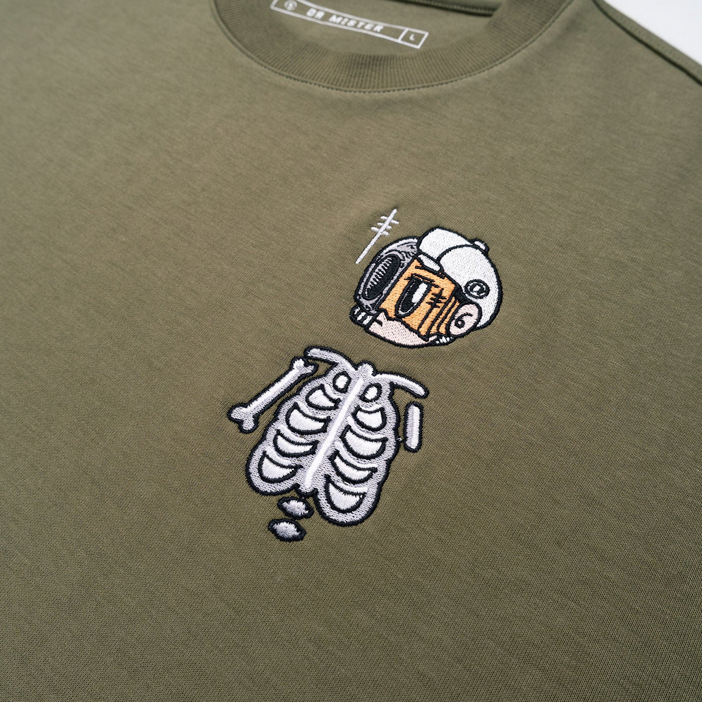 Nothing Matters Heavy Broad Tee - Olive Green