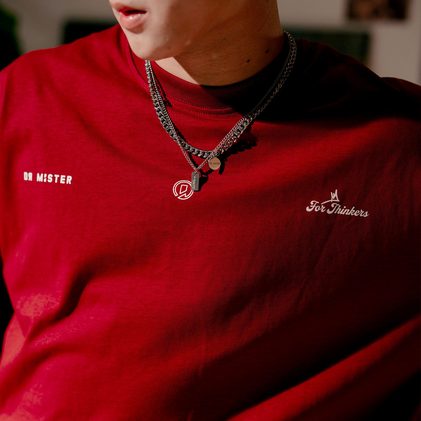 Only Mortal Tee - Wine Red