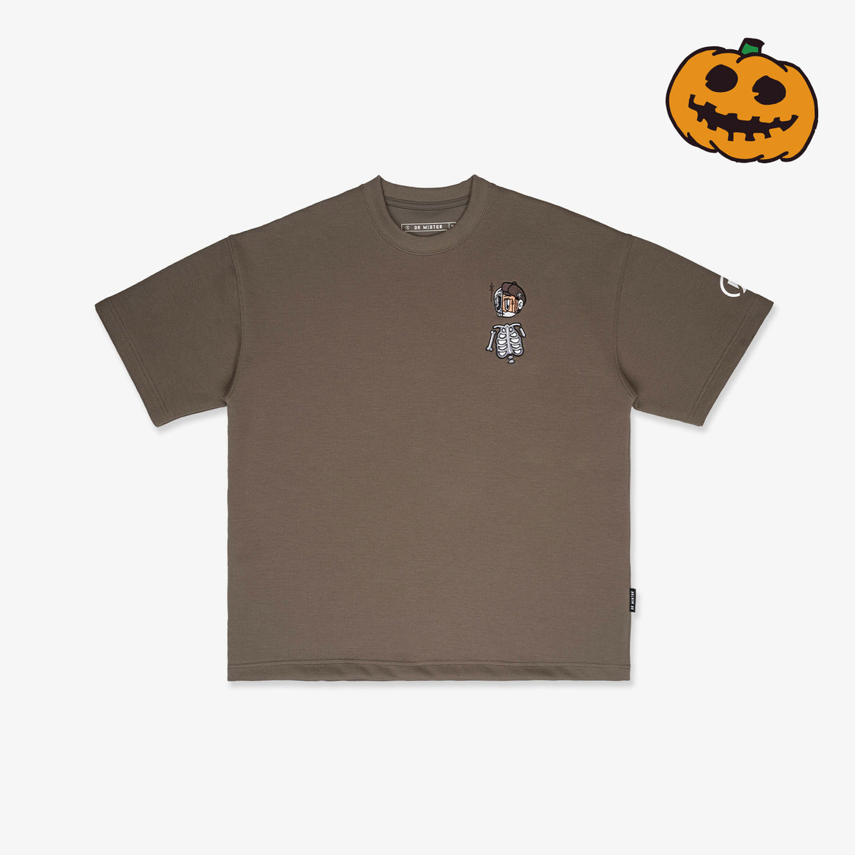 NM Patina Grained Tee - Ash Brown