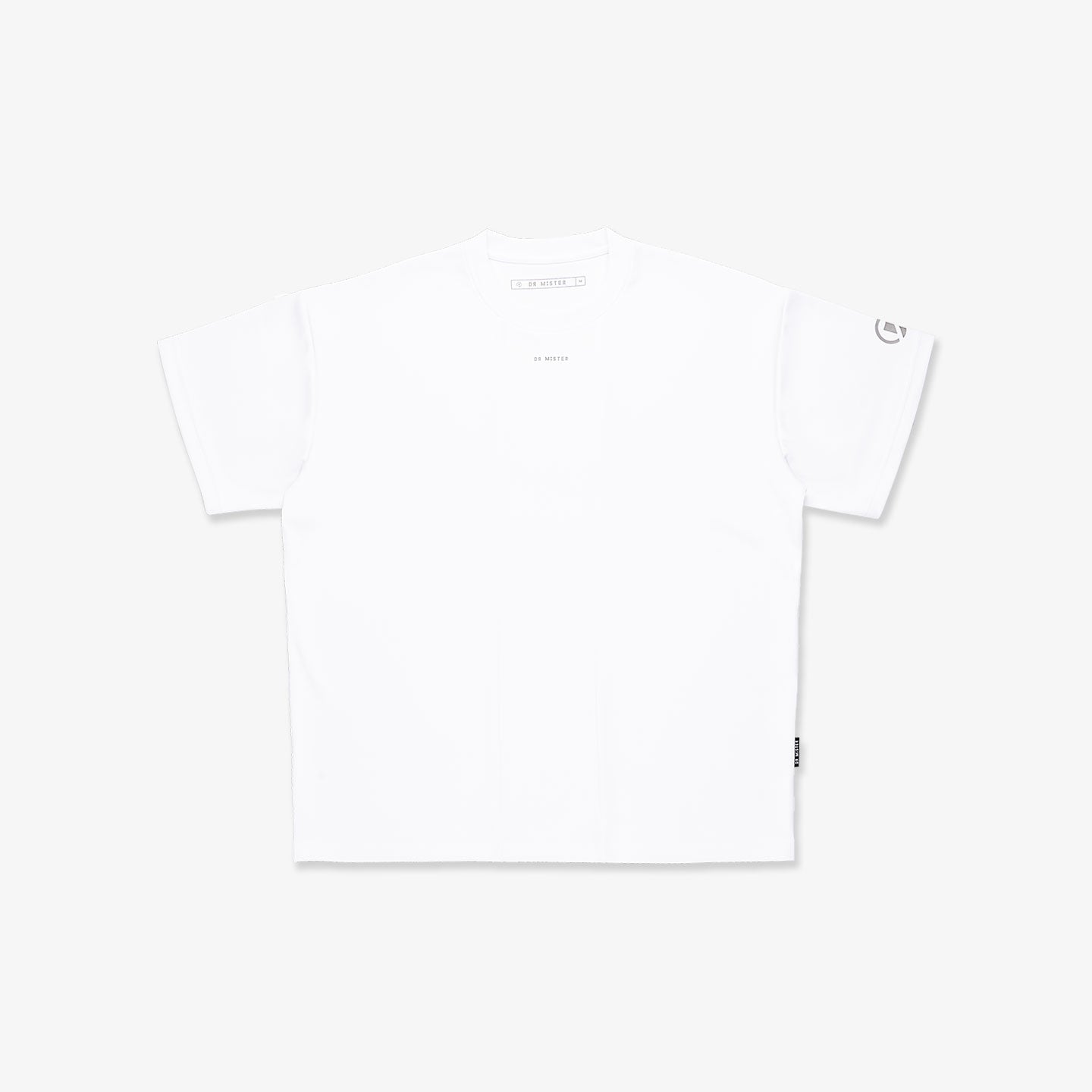 Panelled Drop Shoulder Oversized Jersey - White