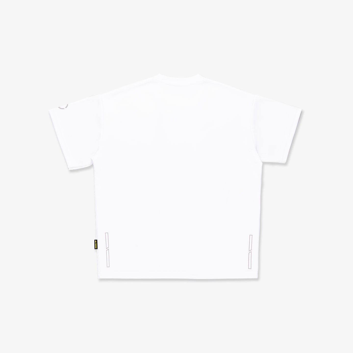 Panelled Drop Shoulder Oversized Jersey - White