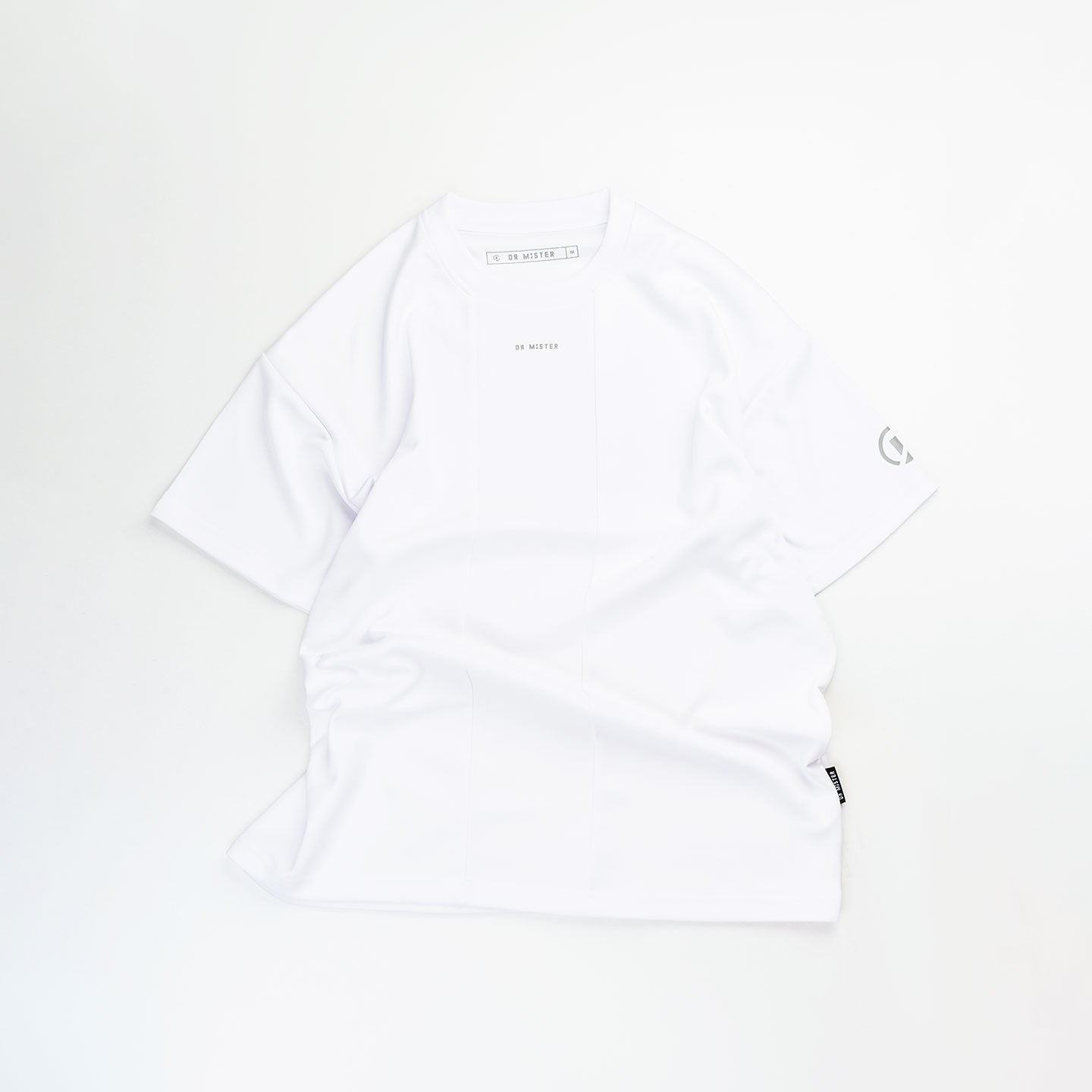 Panelled Drop Shoulder Oversized Jersey - White