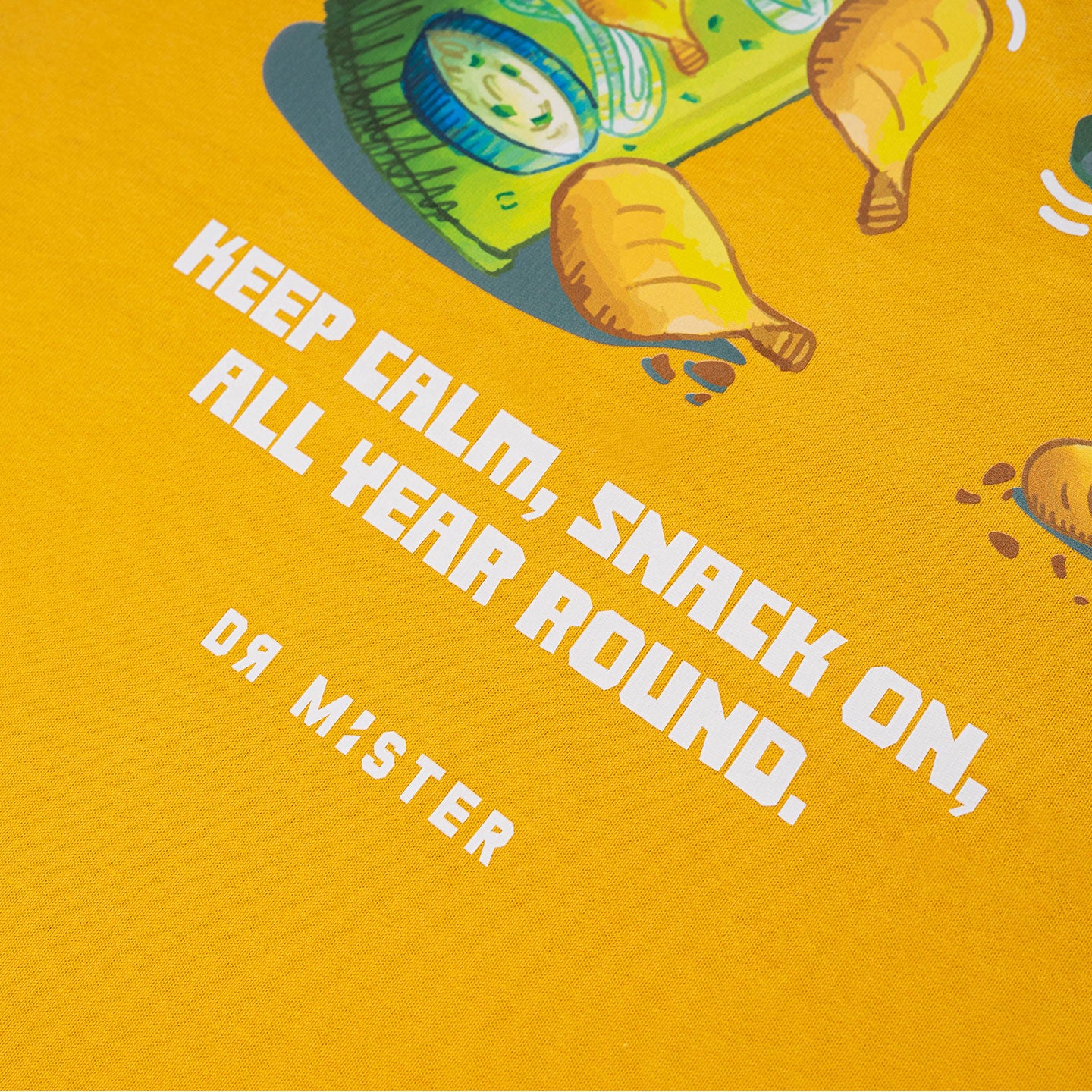 Prankster Chip Broad Tee - Amber Yellow