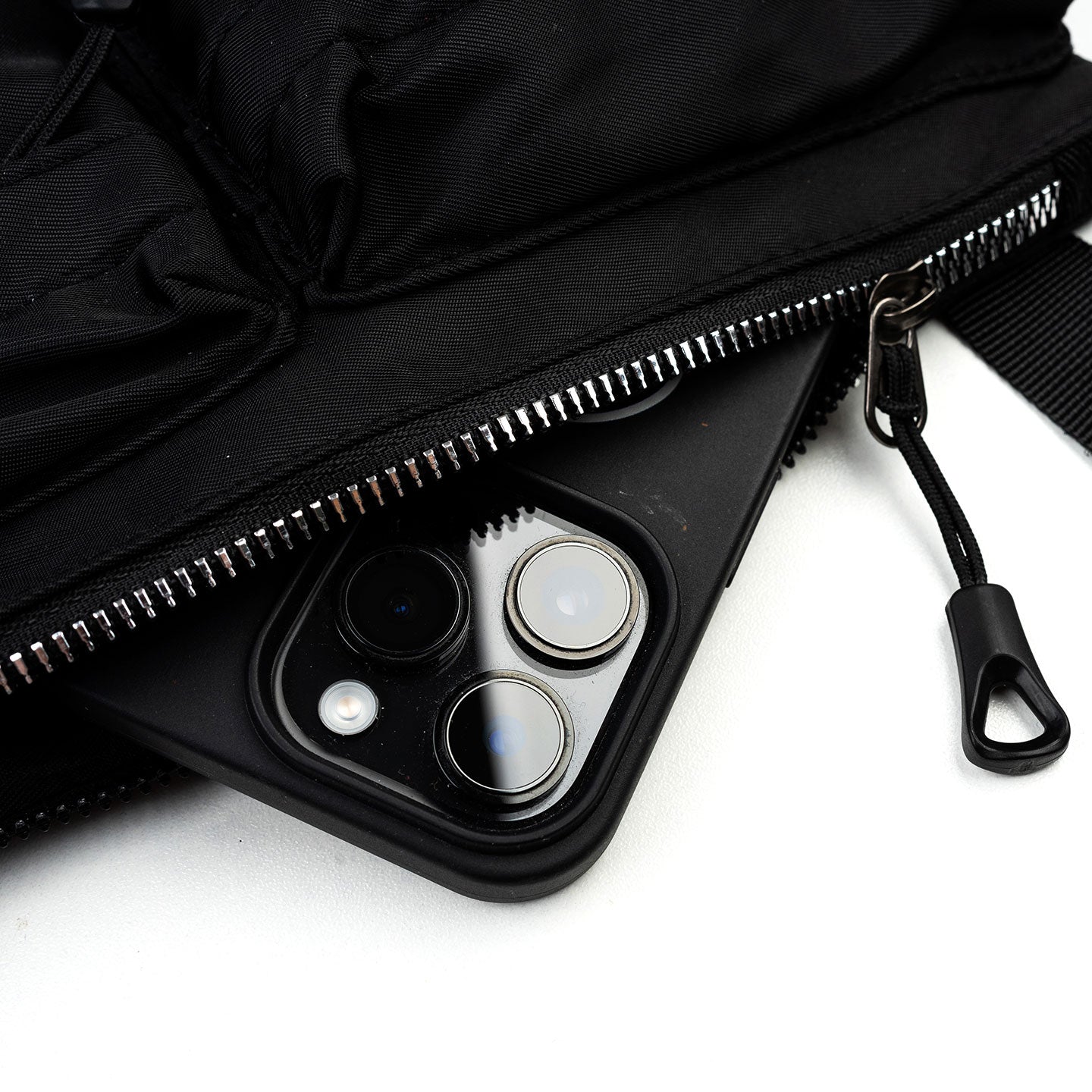 Scripted Initials Sling Bag - Black