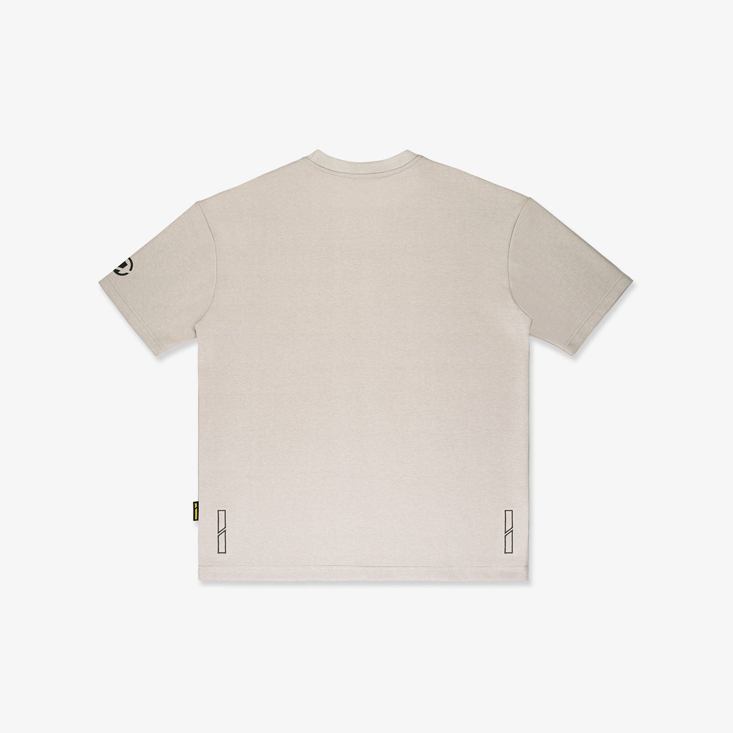 Signature Motif Broad Tee - Bone Beige