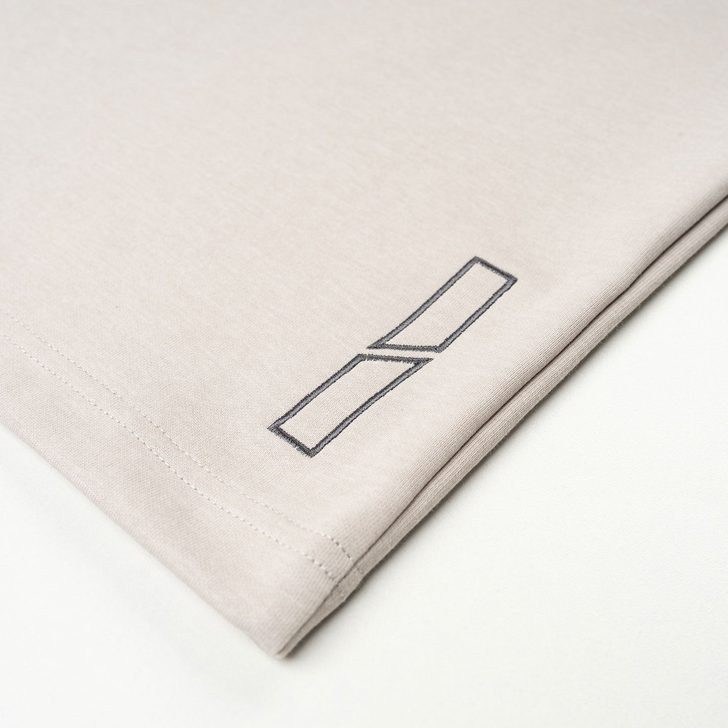 Signature Motif Broad Tee - Bone Beige