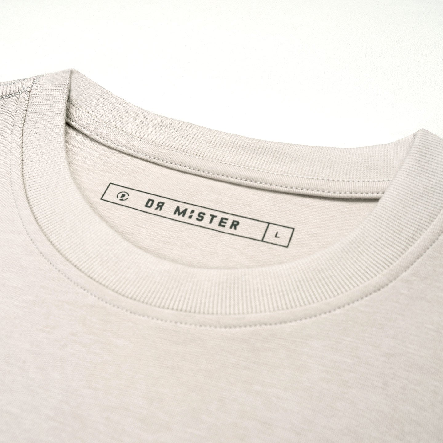 Signature Motif Broad Tee - Bone Beige