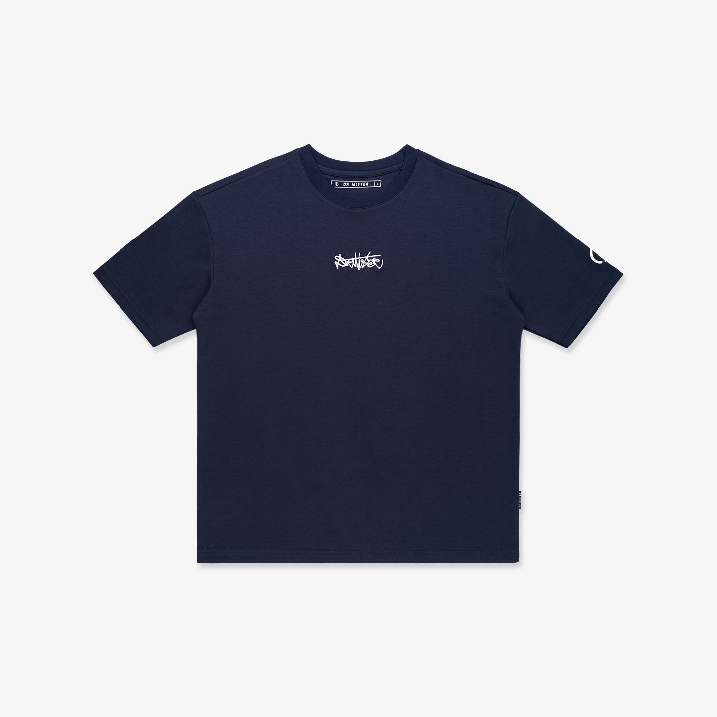 Signature Motif Broad Tee - Navy Blue