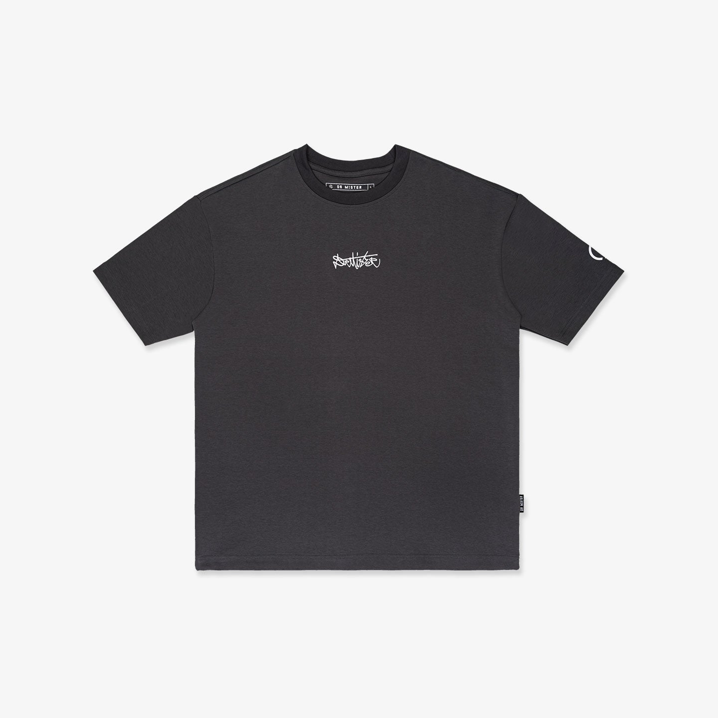 Signature Motif Broad Tee - Cool Grey