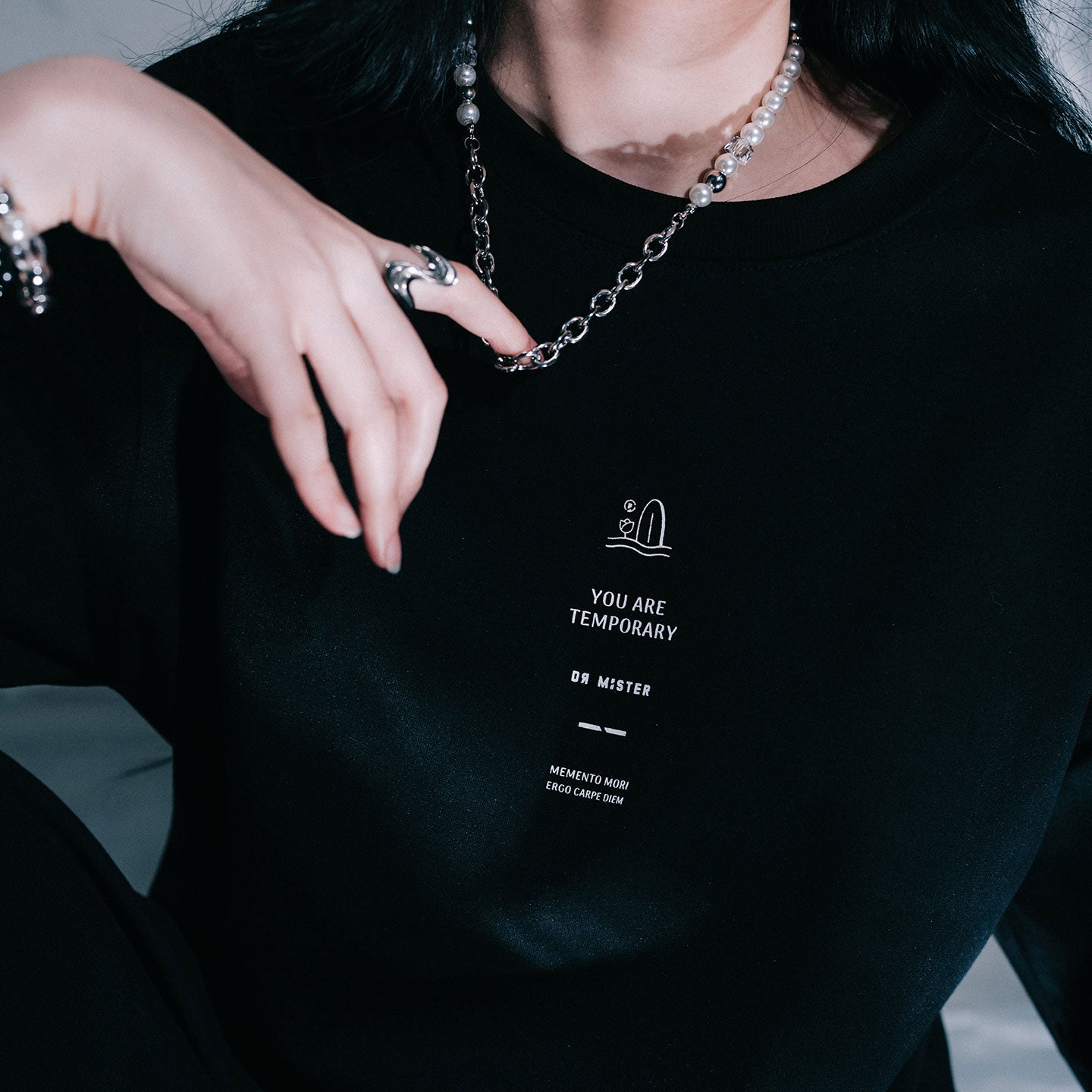 SkullWave Broad Tee - Black