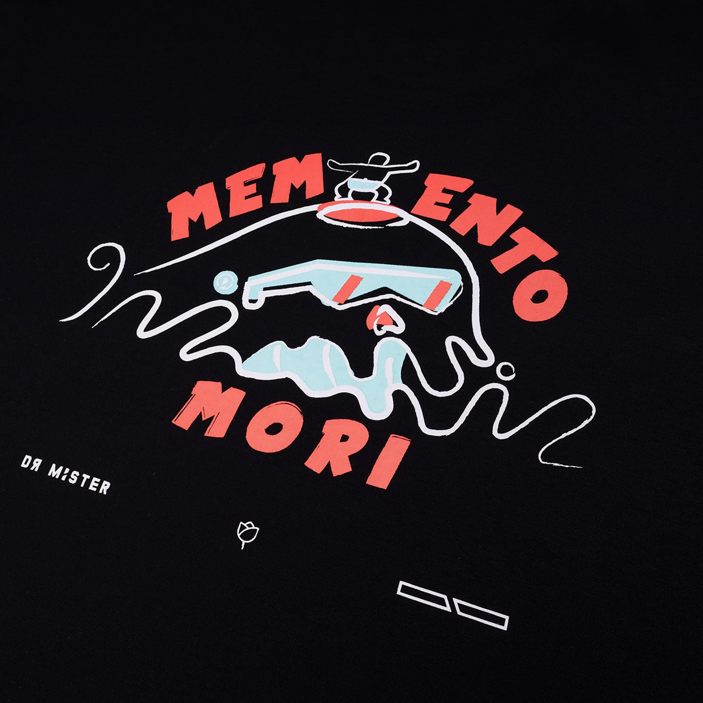 SkullWave Broad Tee - Black