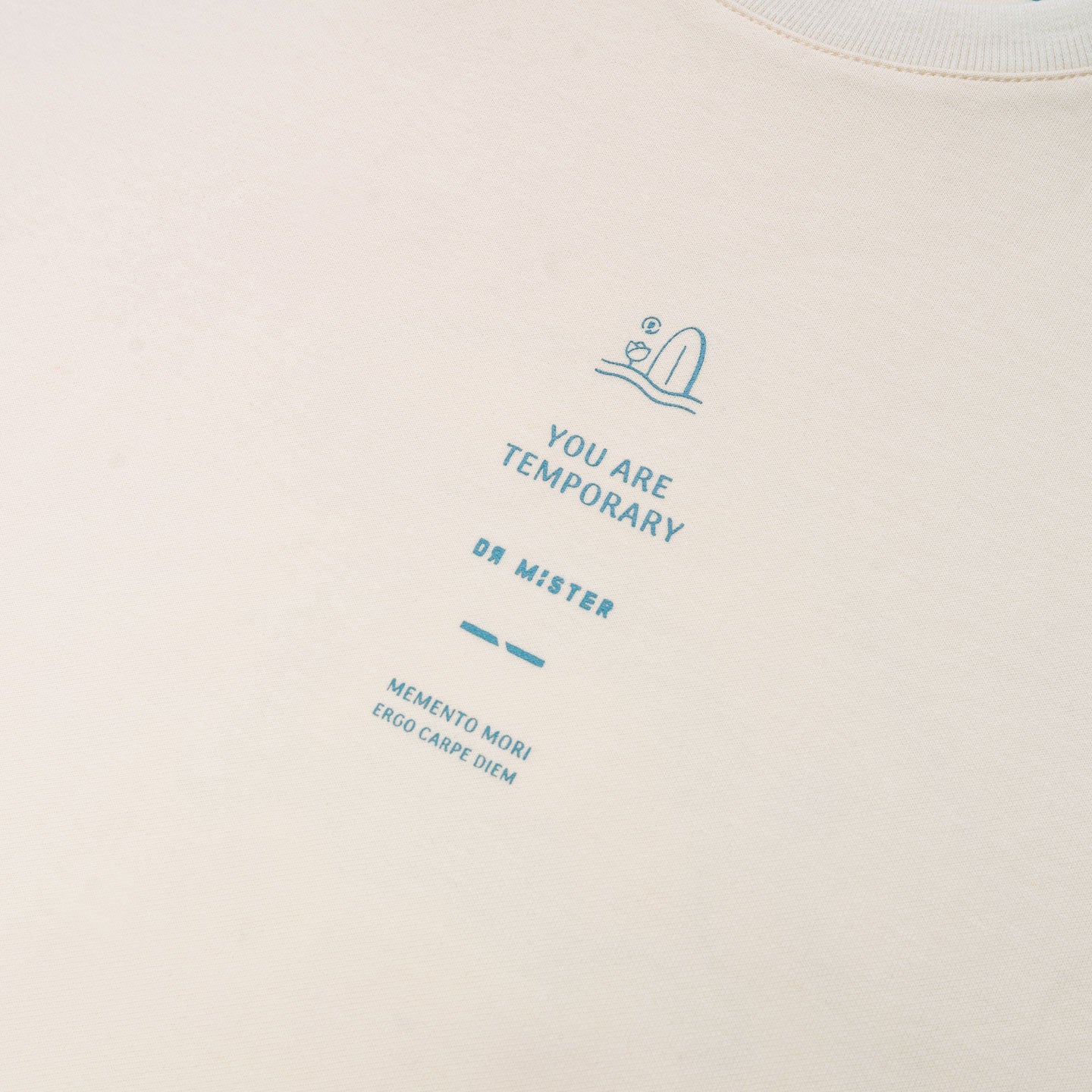 SkullWave Broad Tee - Cream