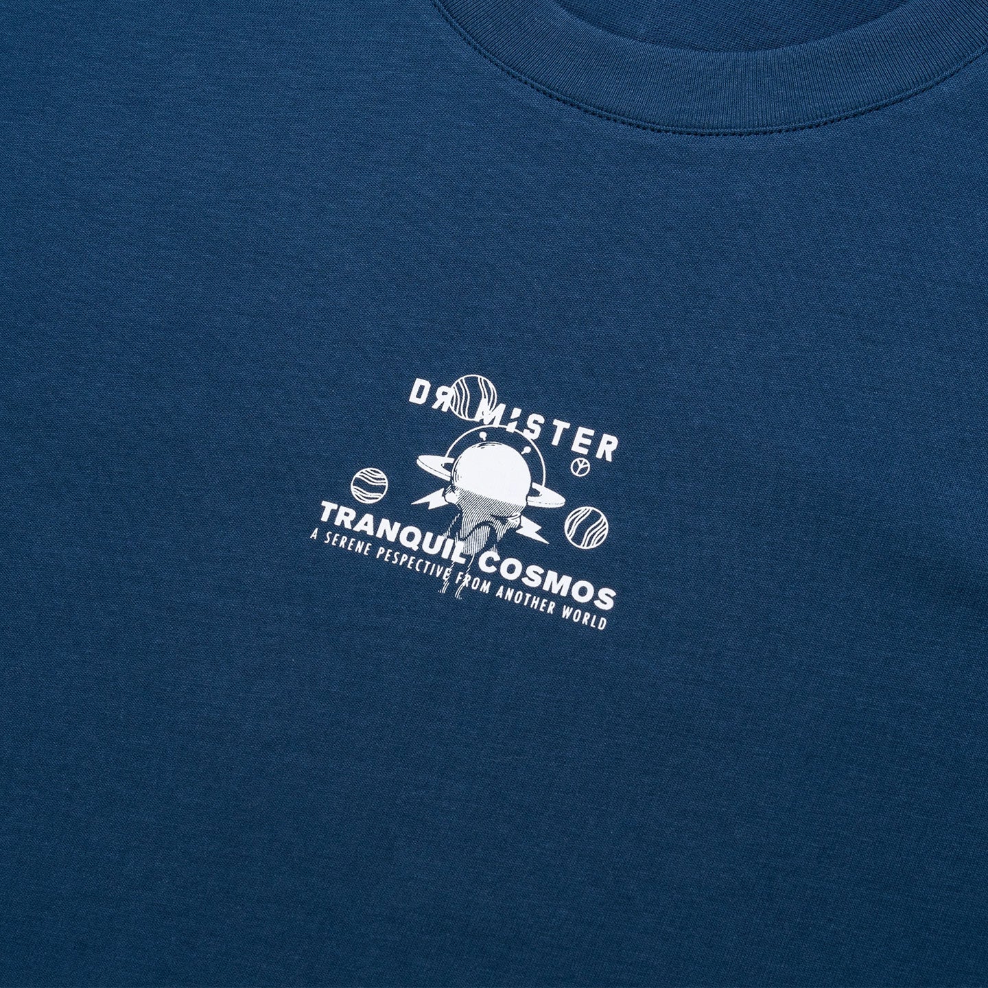 Spaced Out Broad Tee - Deep Blue