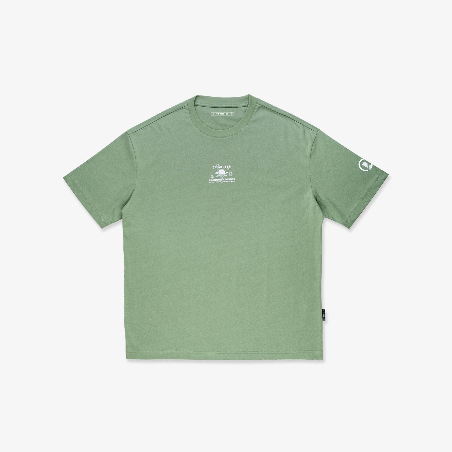 Spaced Out Broad Tee - Moss Green