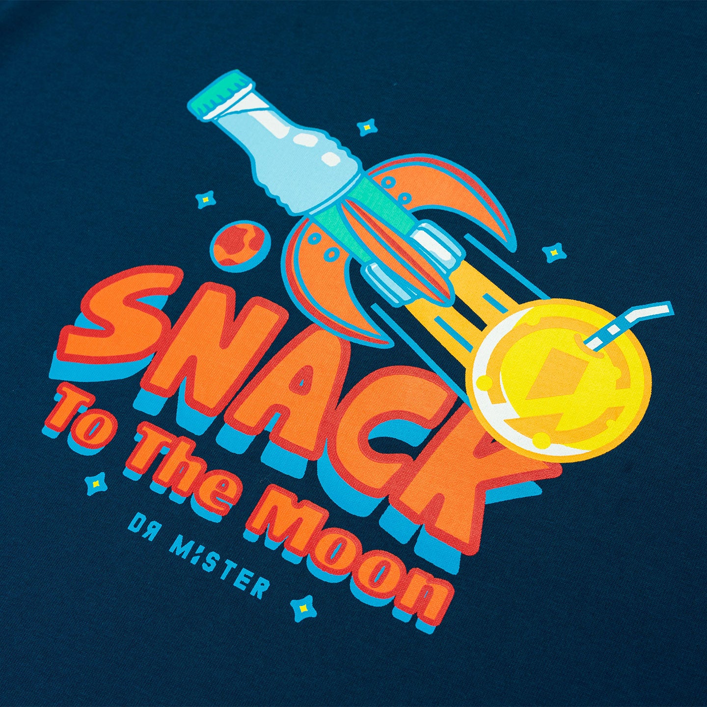 To The Moon Broad Tee - Prussian Blue