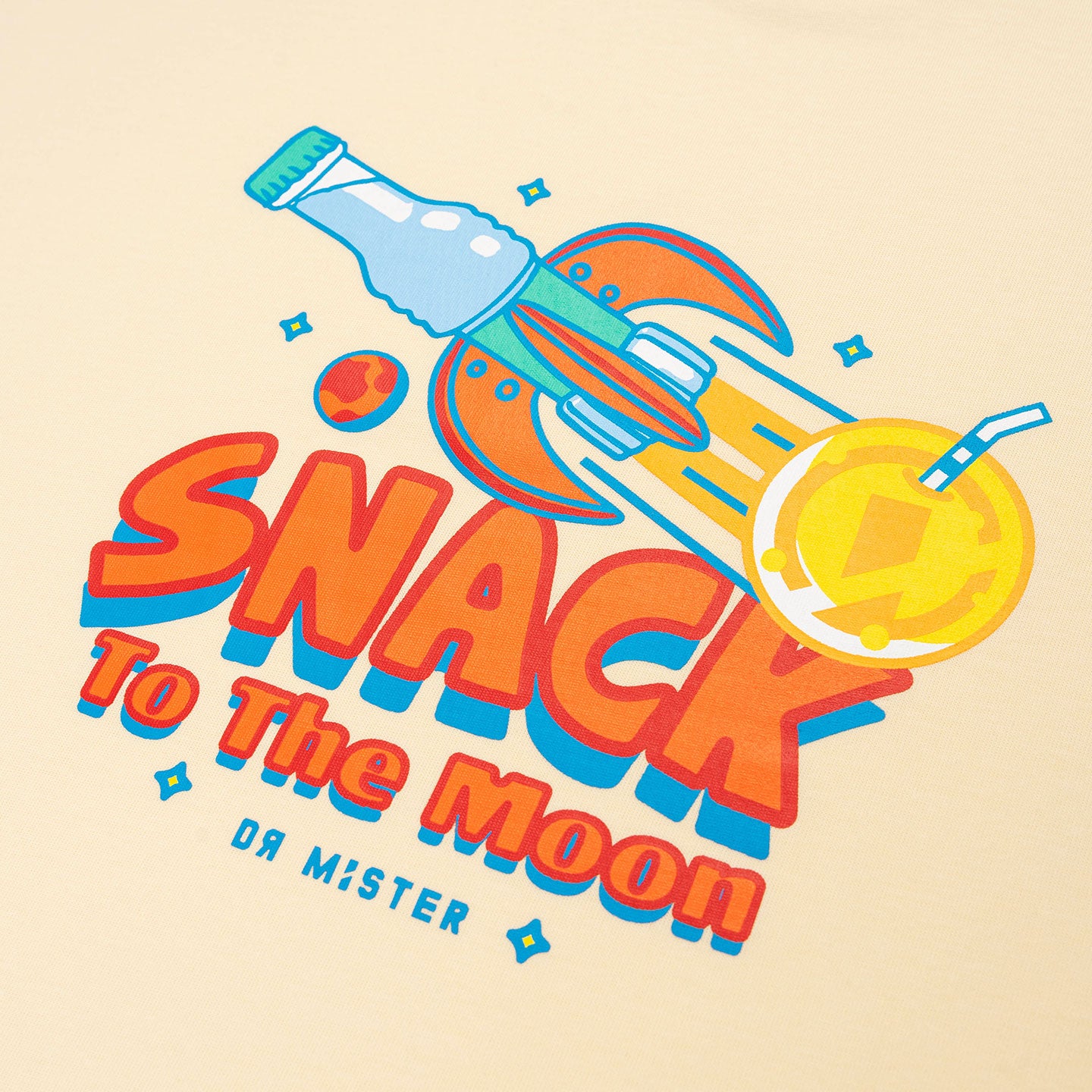 To The Moon Broad Tee - Cream