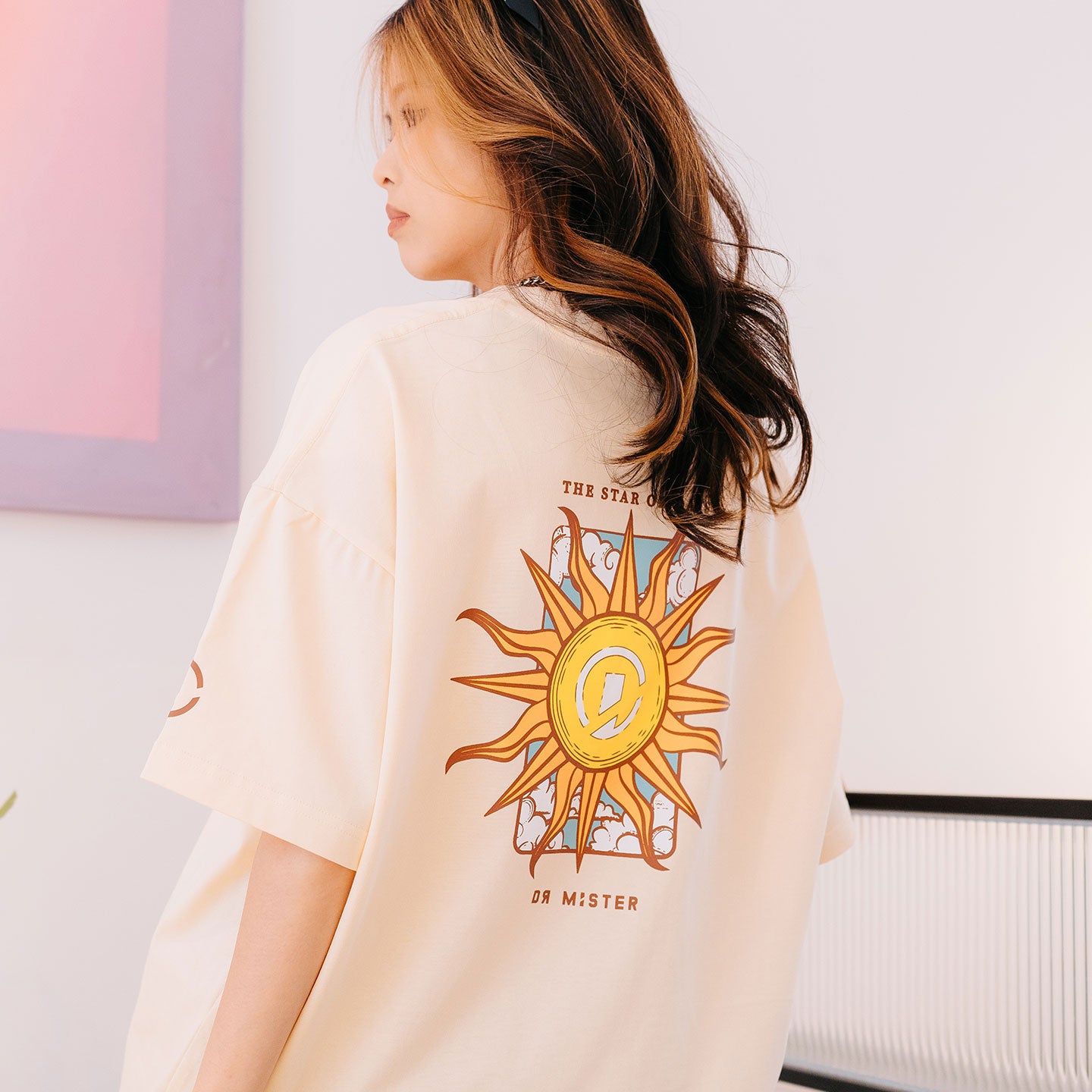 The Sun Broad Tee - Cream Beige