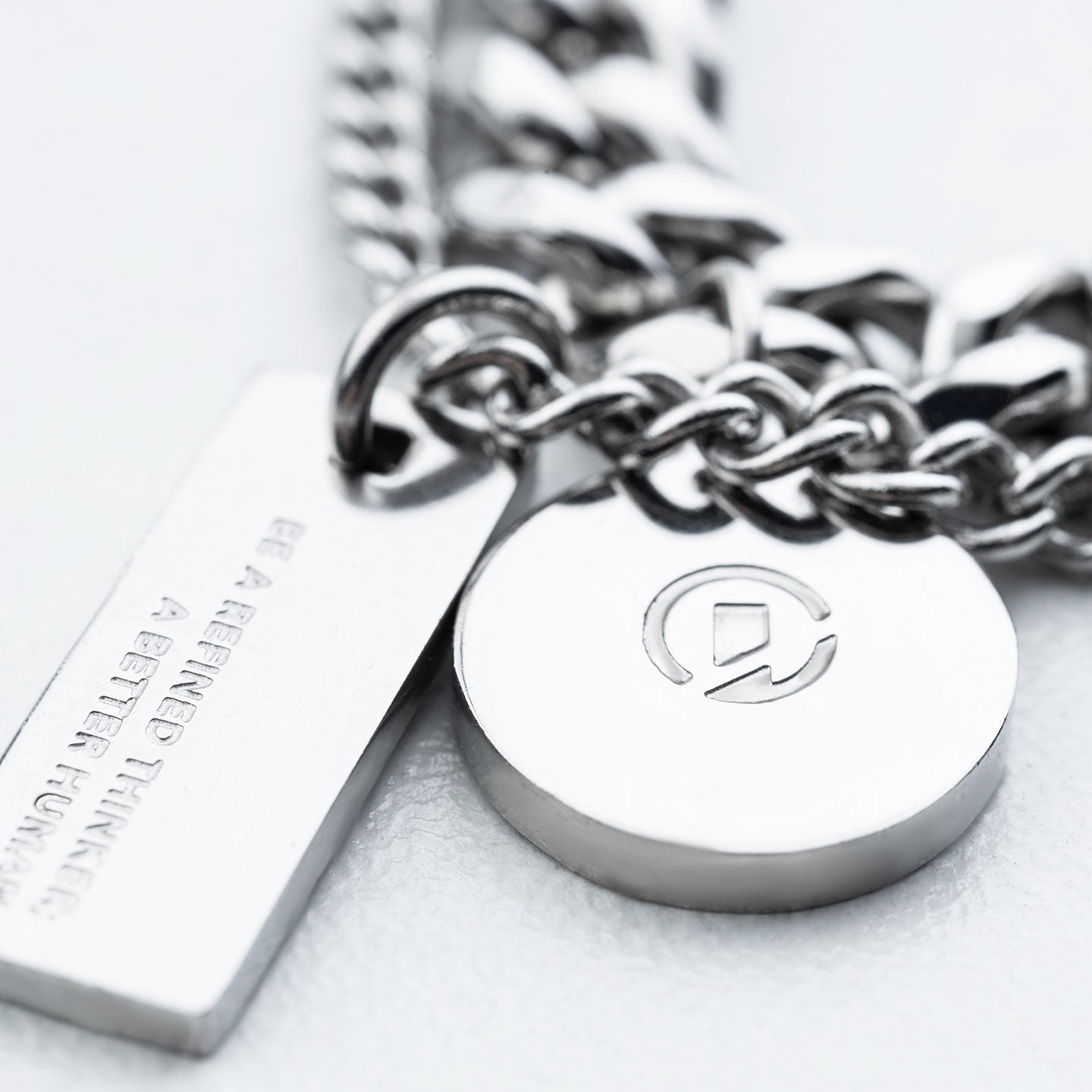 Twofold Hybrid Pendant Necklace - Silver