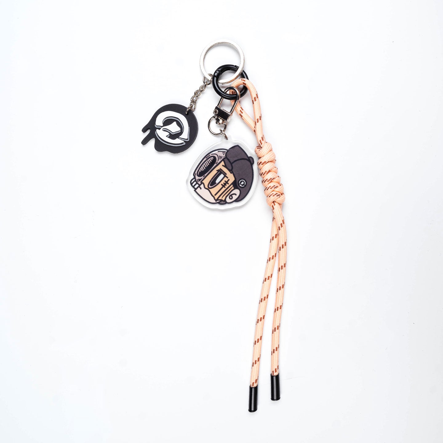 Duo Charms Paracord Keychain