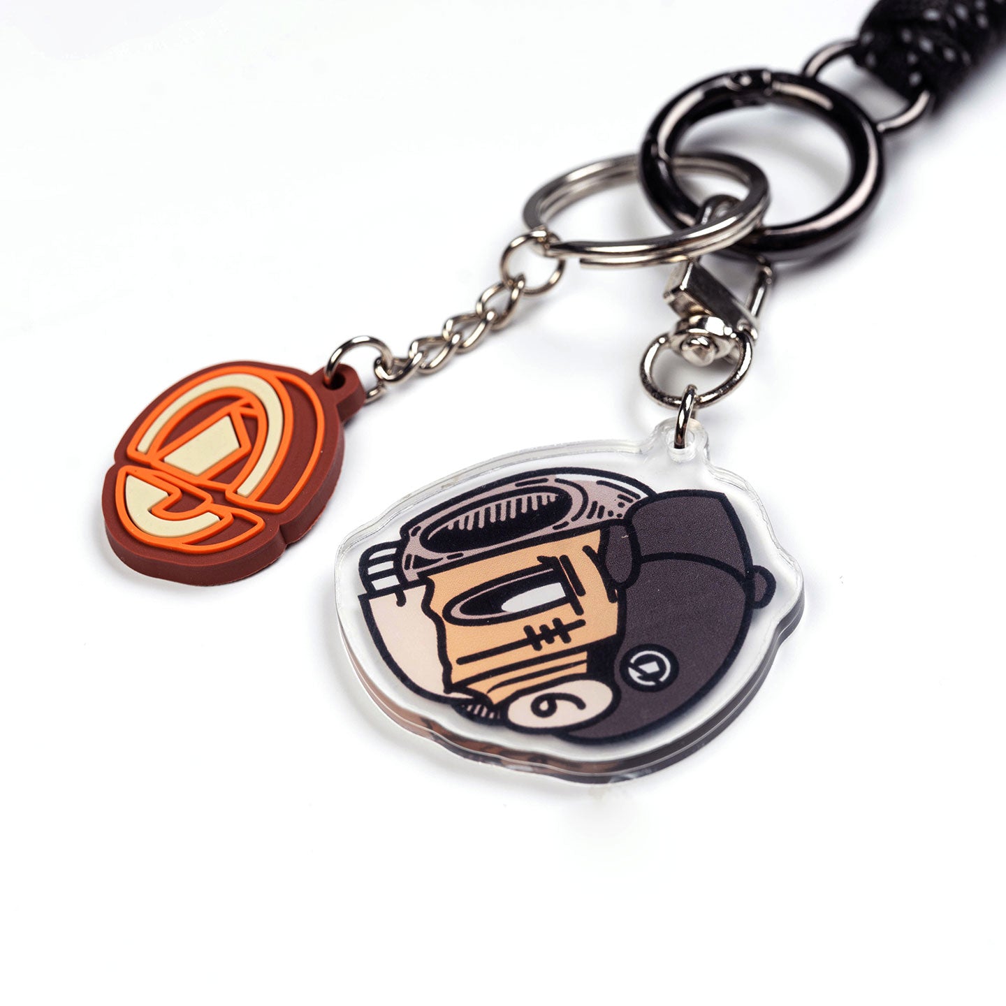 Duo Charms Paracord Keychain