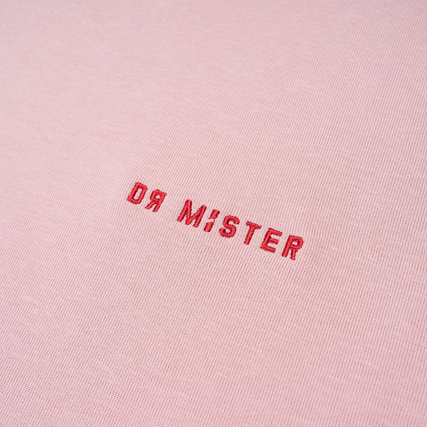 Vertical Signature Broad Tee - Dust Pink