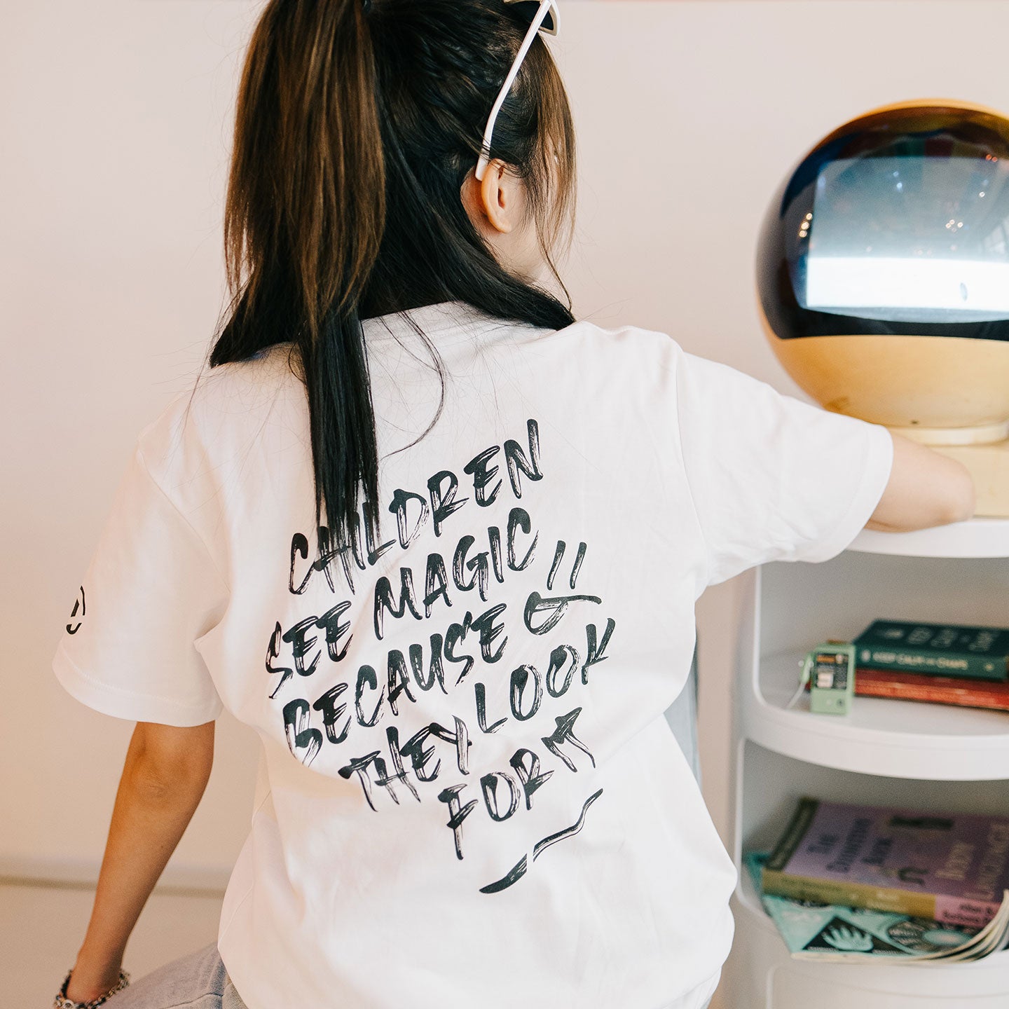 Marker Bunny Tee - White