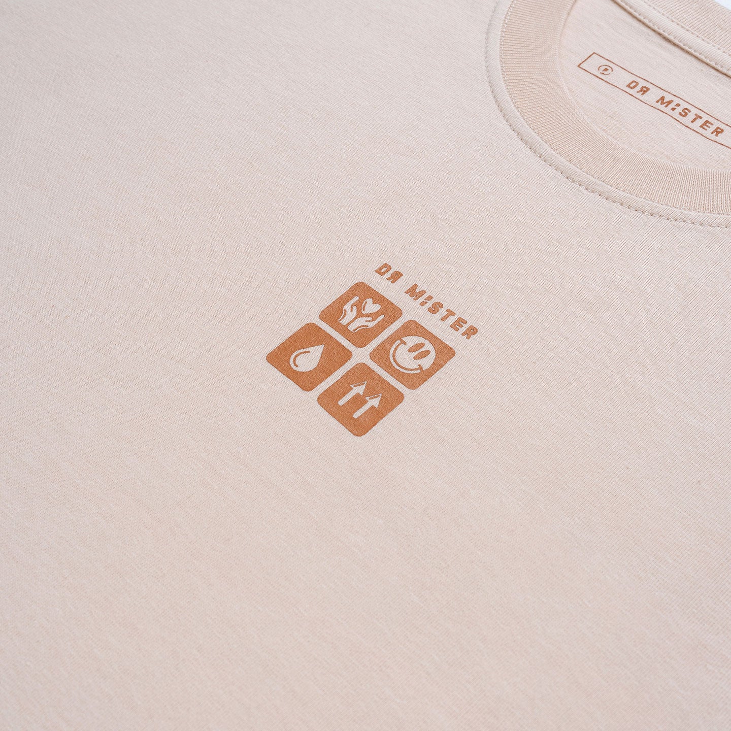 Core Oversized Tee - Beige