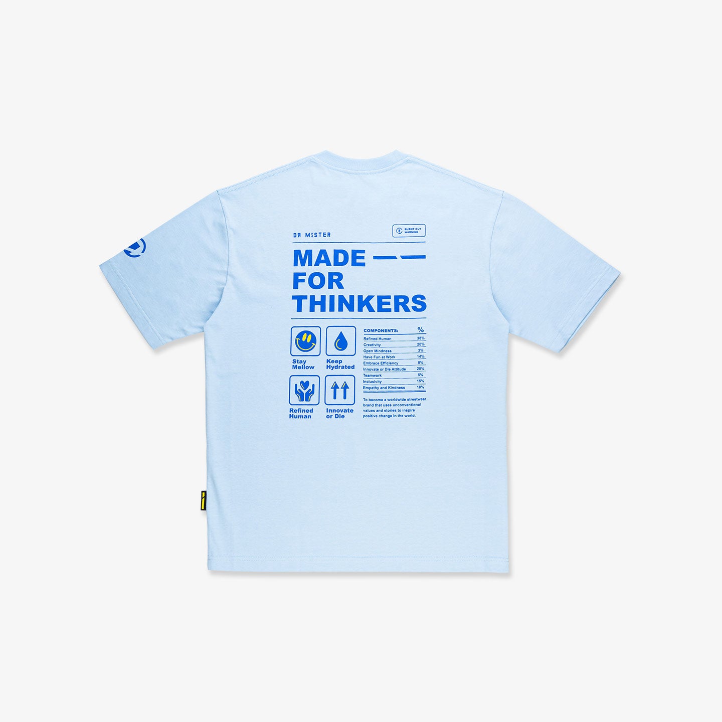 Core Oversized Tee - Light Blue