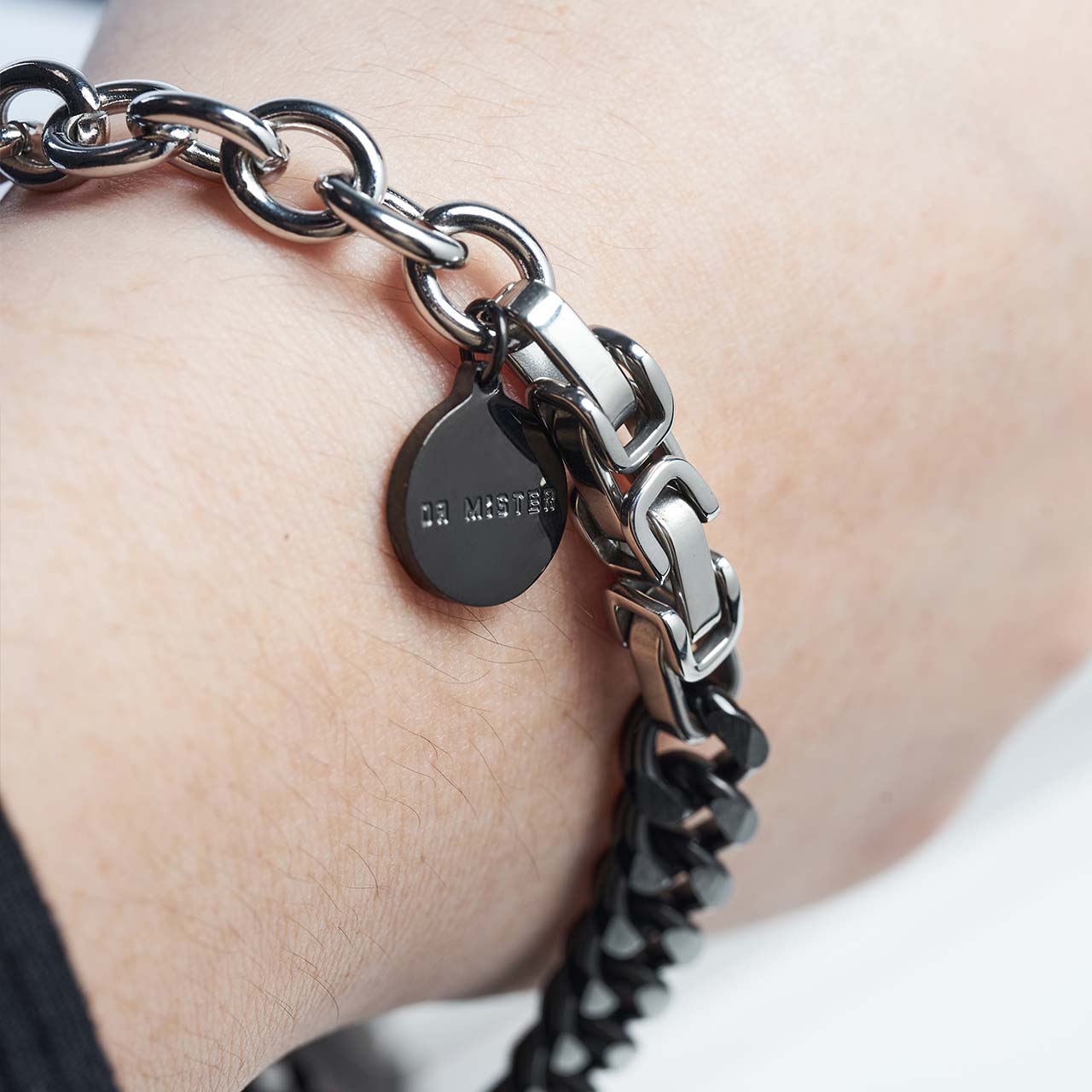 "Essential" Tribrid Chain Bracelet - Silver