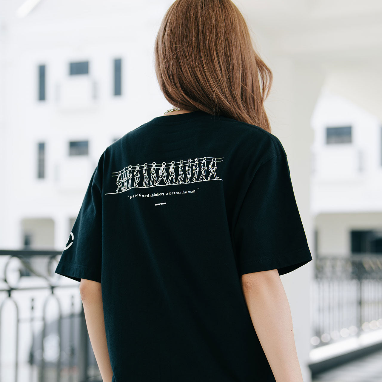 Walking Cycle Tee- Black