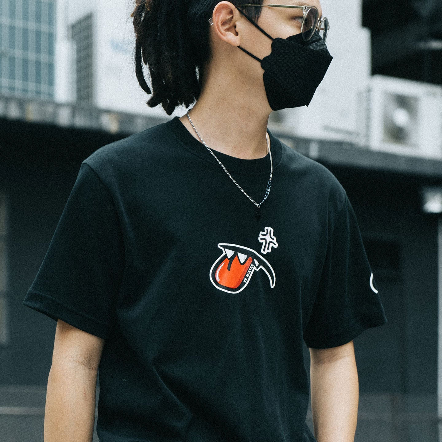 Rolling Tongue Tee - Black
