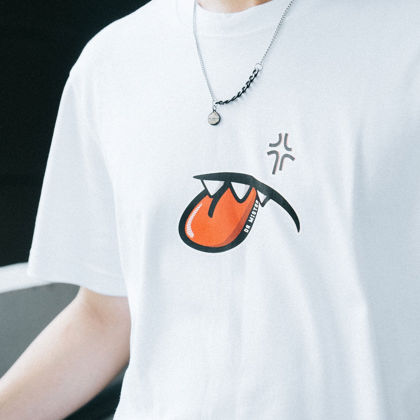 Rolling Tongue Tee - White
