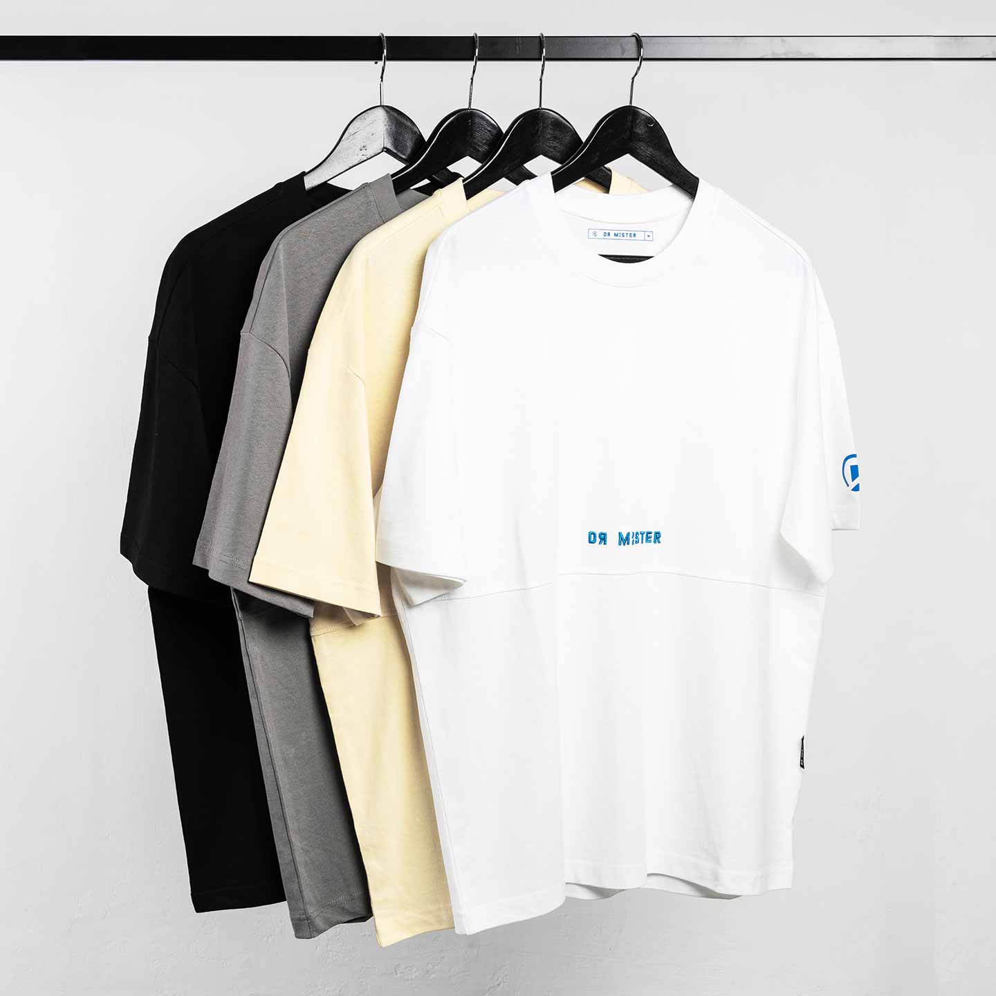 Paneled Sage Broad Tee - Cream Yellow