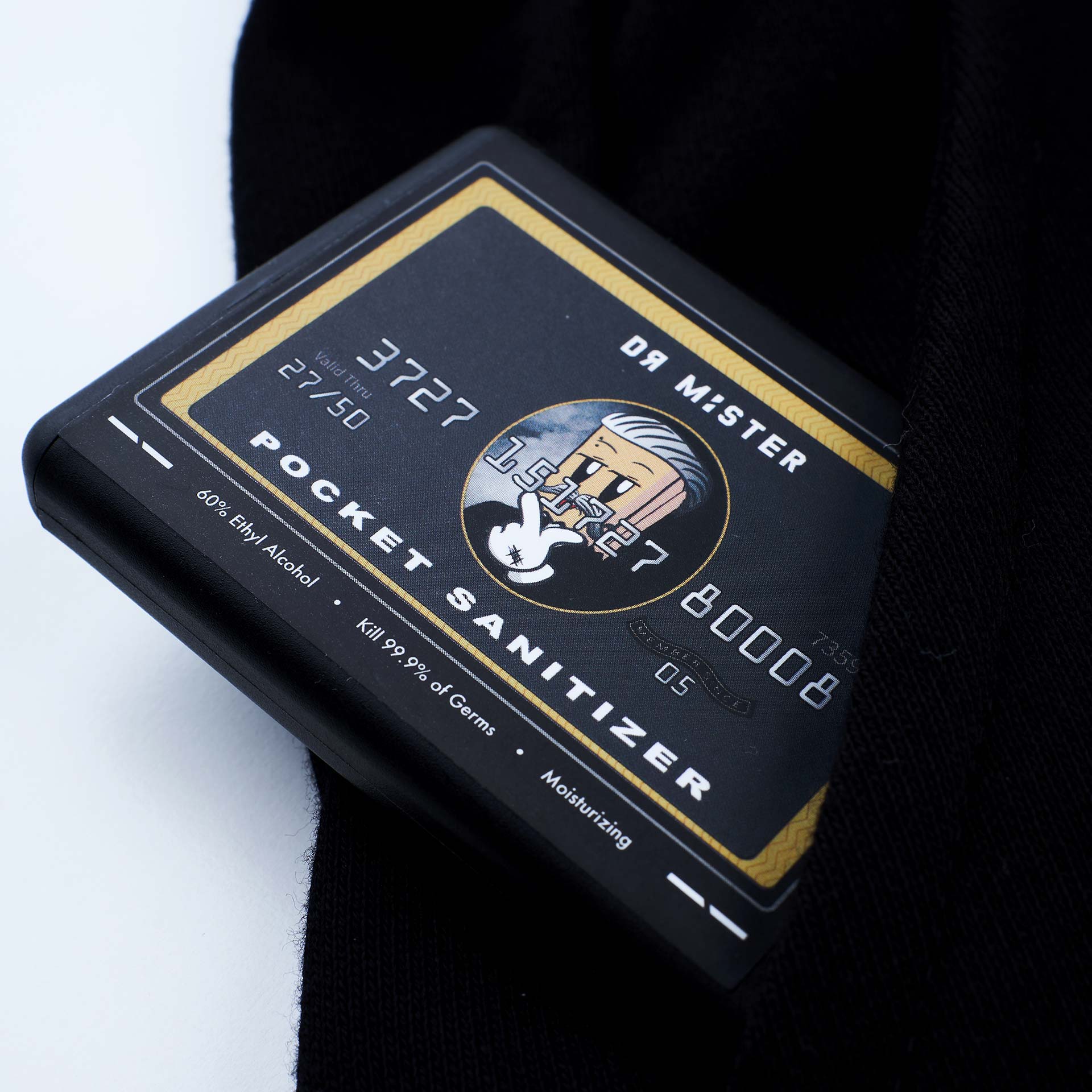 Black Card Pocket Sanitizer