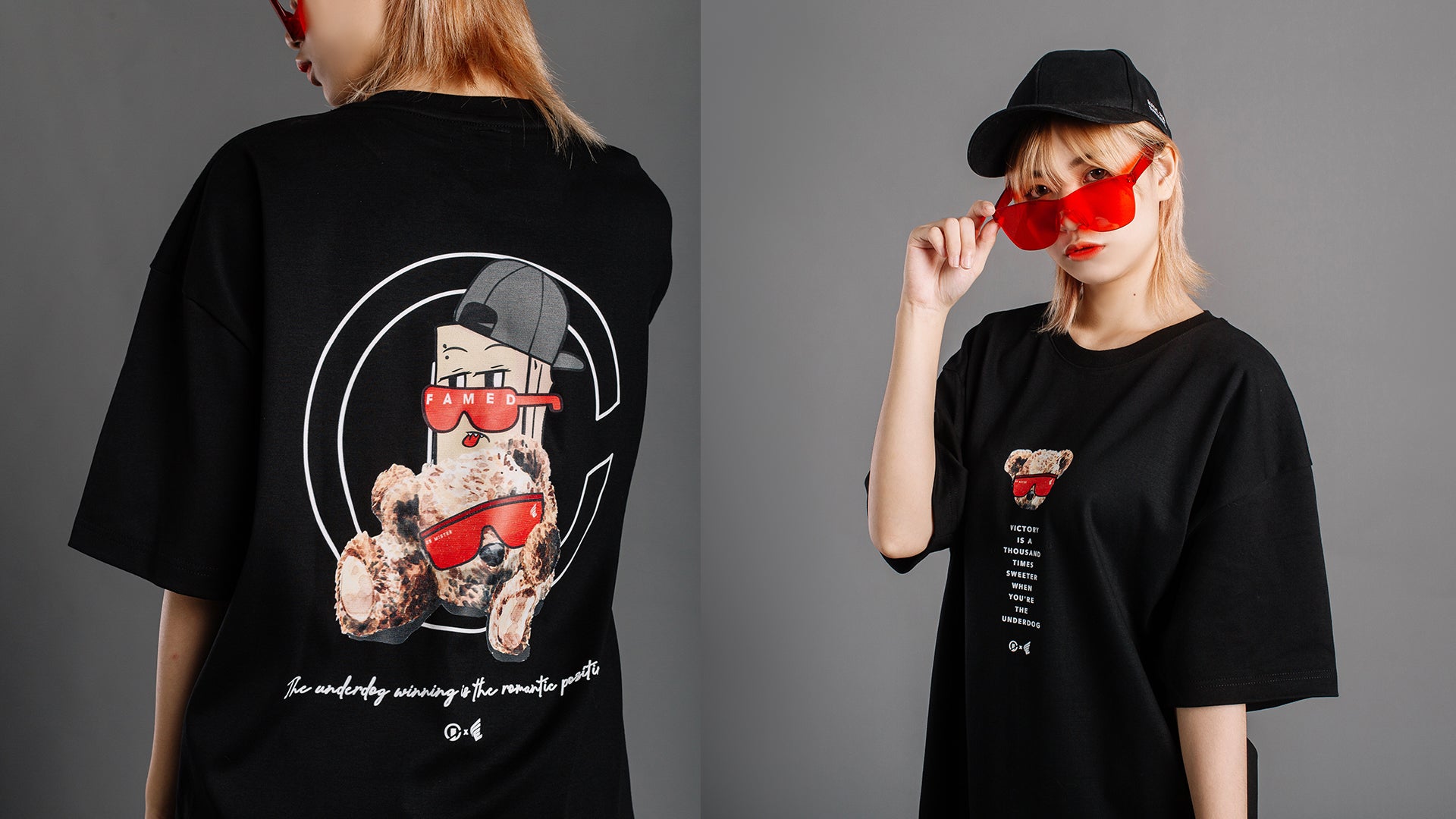 J2 - DR Mister & Etrend Underdog Oversized T-shirt - Black Limited Edition