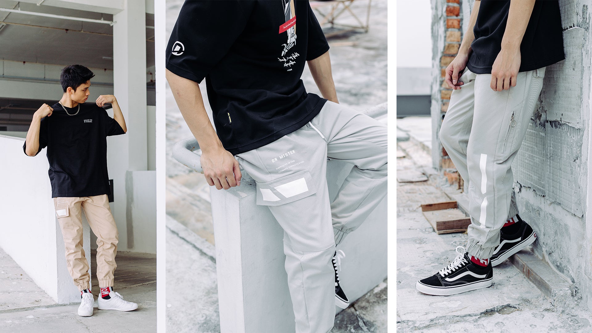 D0 Essential Collection - Introducing Cargo Jogger Pant & Scallop Layer Oversized T-shirt