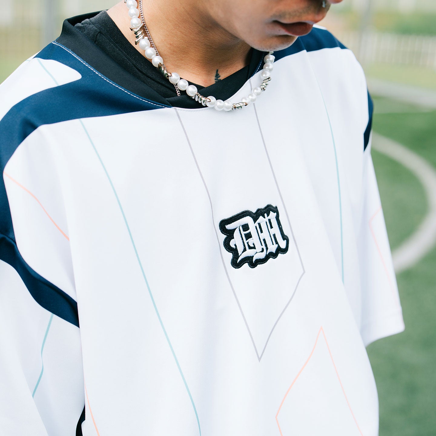 Eclectic Oversized Jersey - White