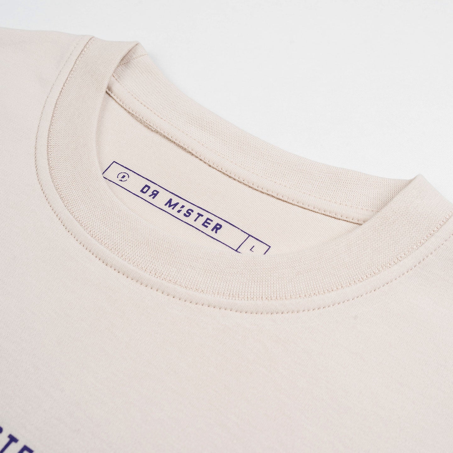 Breaking News Oversized Tee - Beige