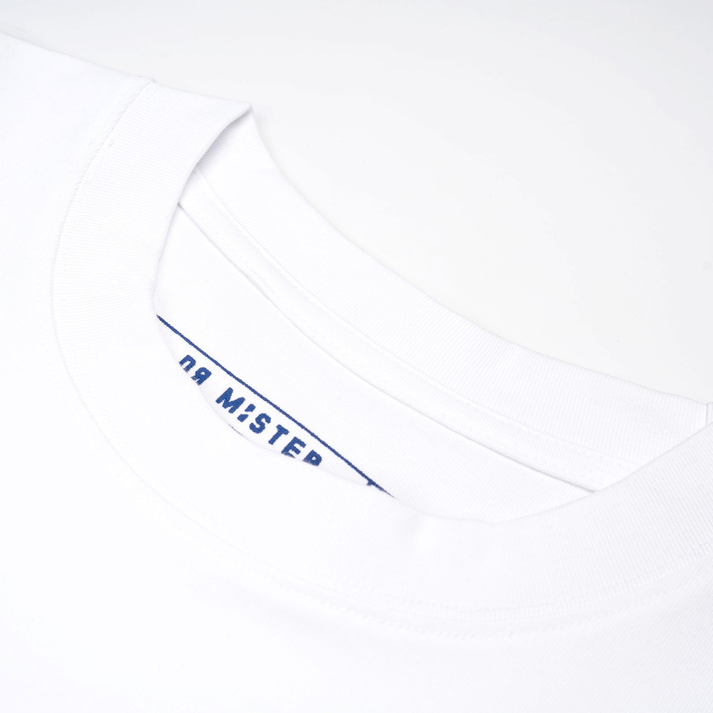Blue Print Tee - White