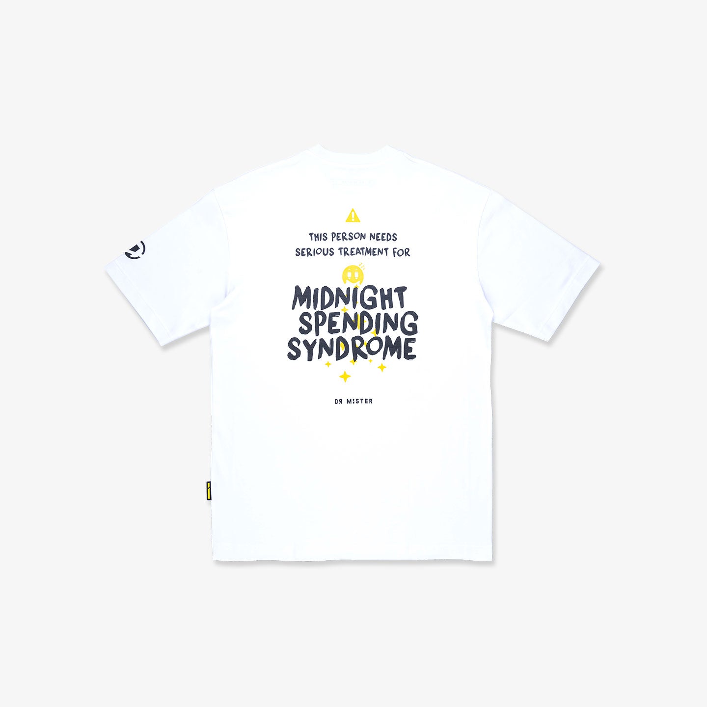 Caution Oversized Tee - White