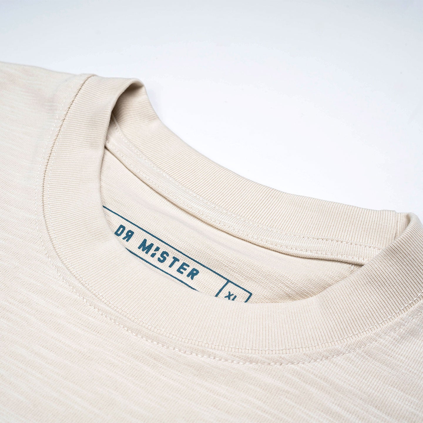 Fish Bone Slub Tee - Beige