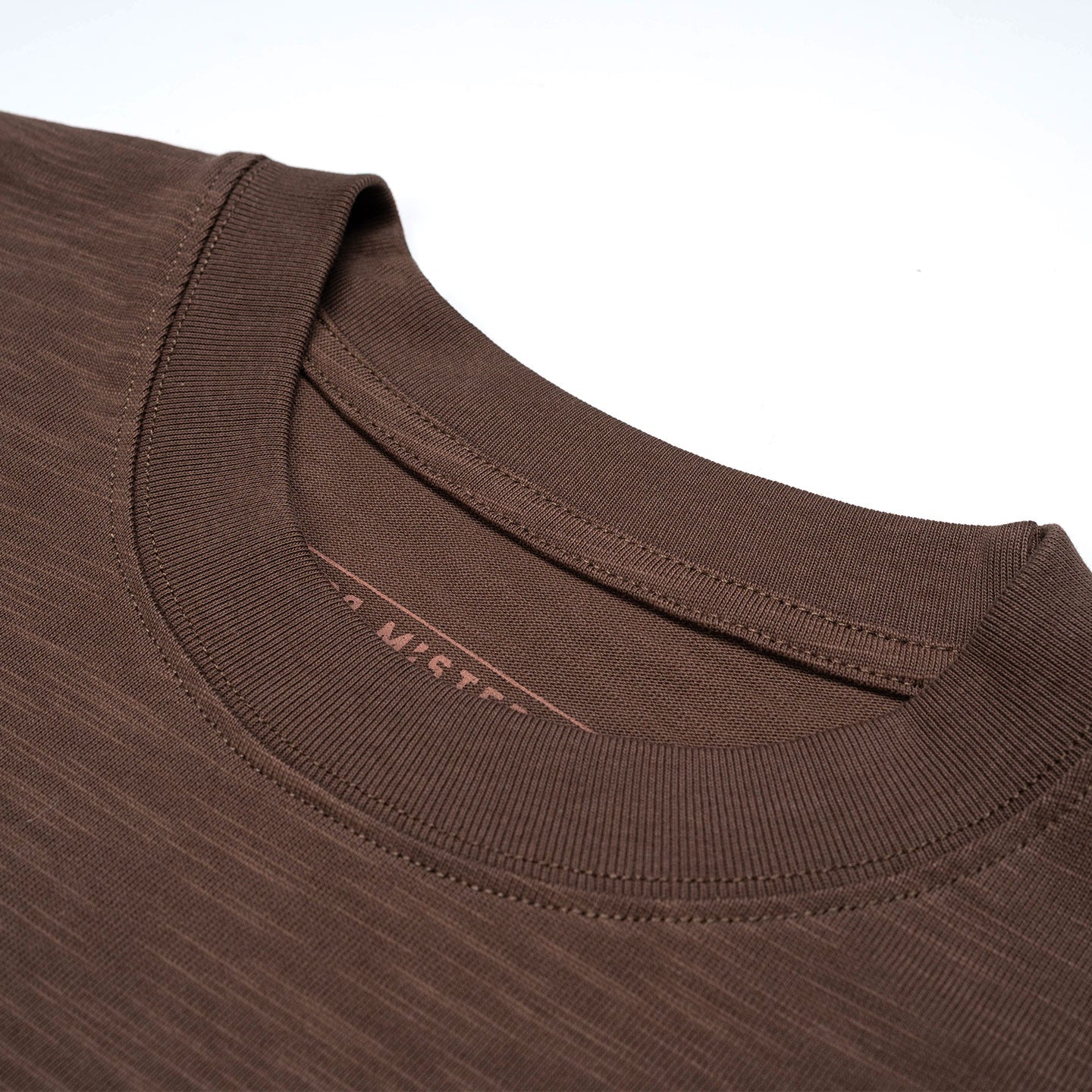 Fish Bone Slub Tee - Brown