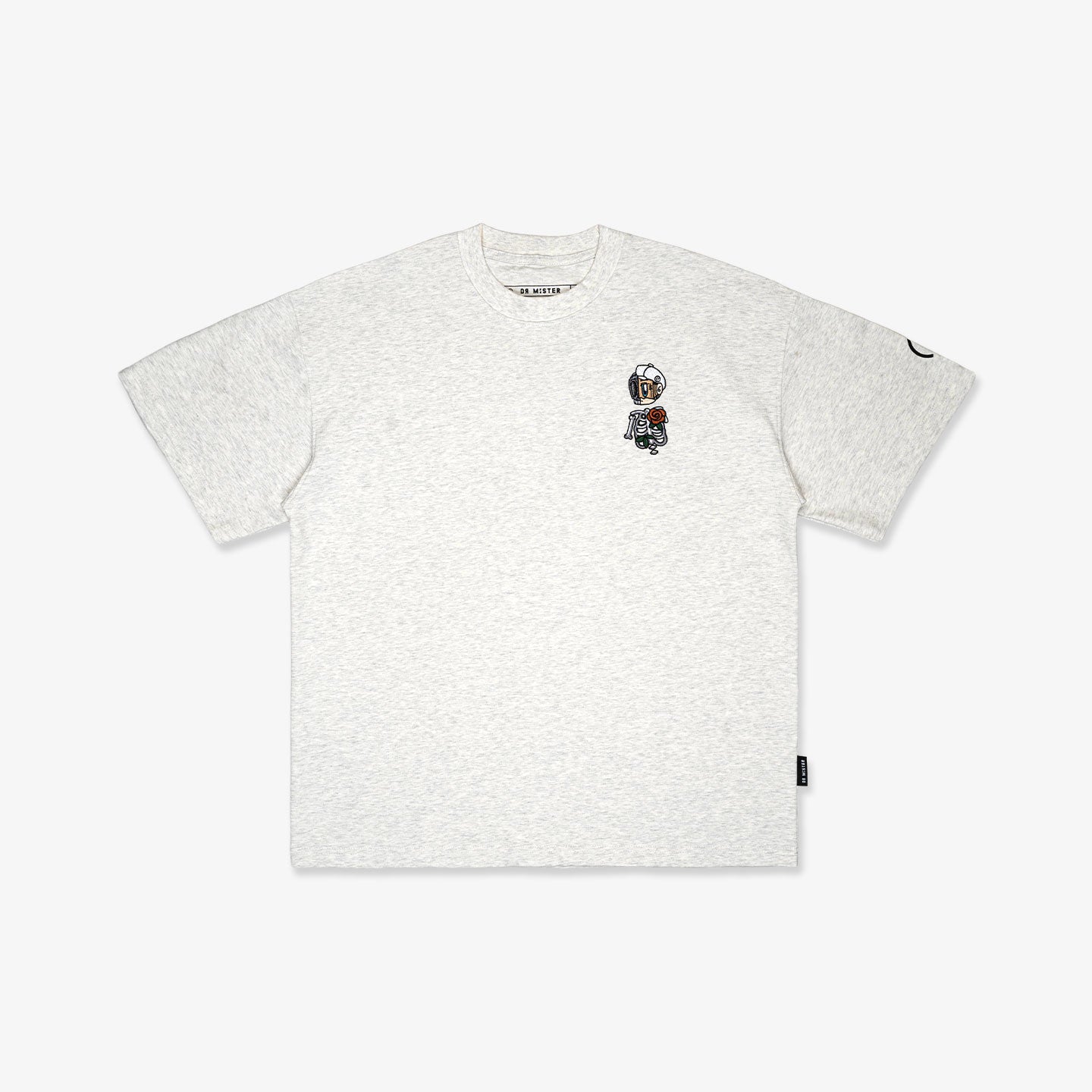 NM Florent Slub Tee - Light Grey