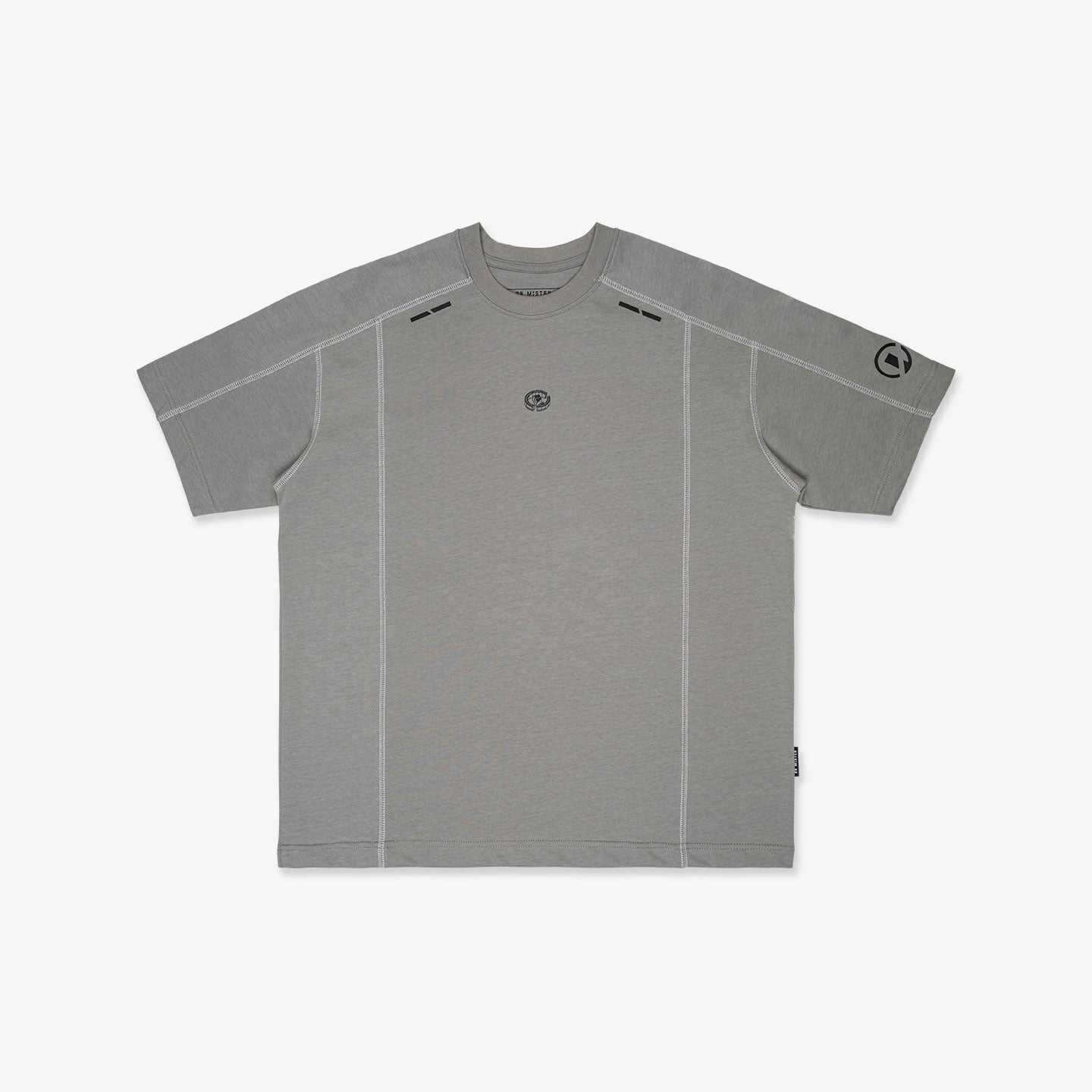 Futur Panelled Tee – Cool Grey