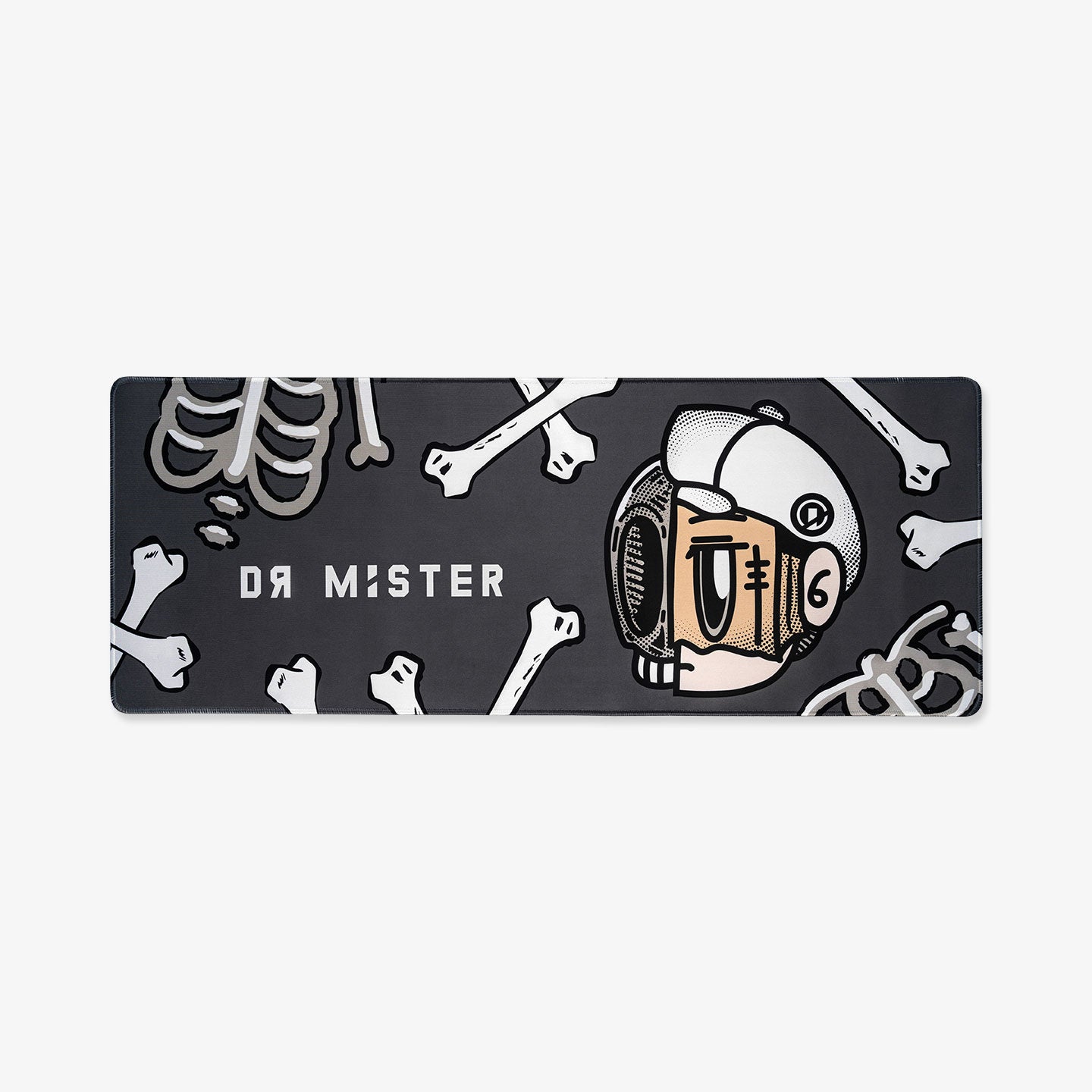 Half Dead Half Famous Desk Mat - Grey