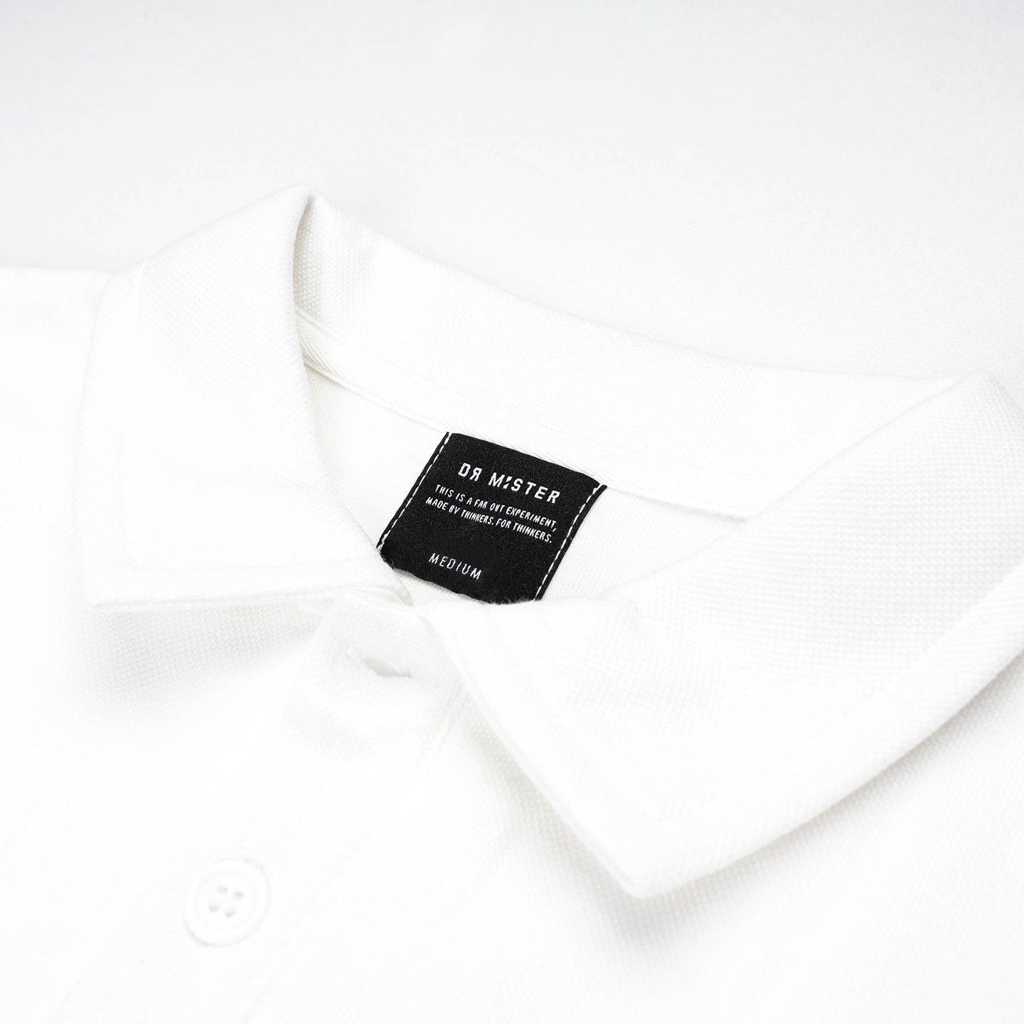 HDHF Patched Polo Tee - White