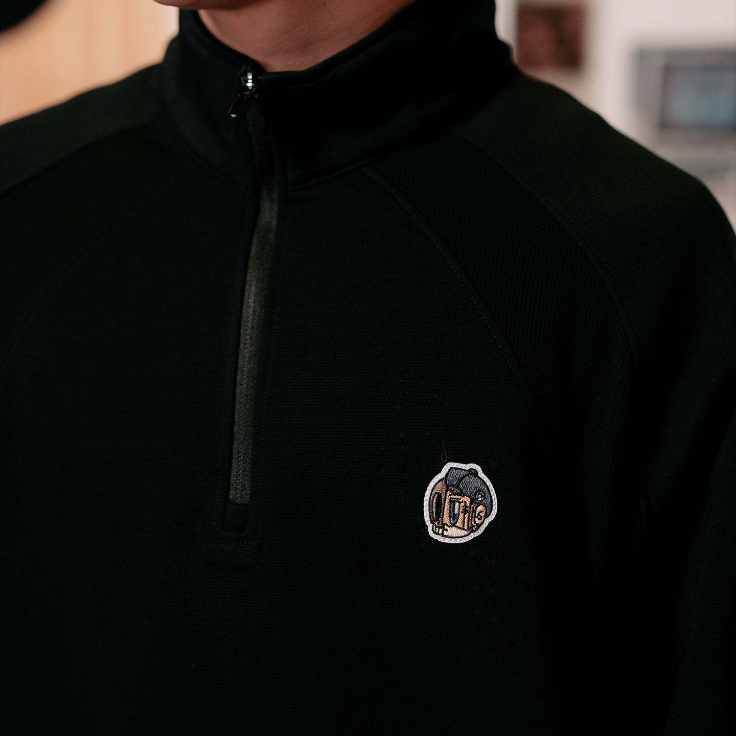 HDHF Deux Half Zip Sweatshirt - Black