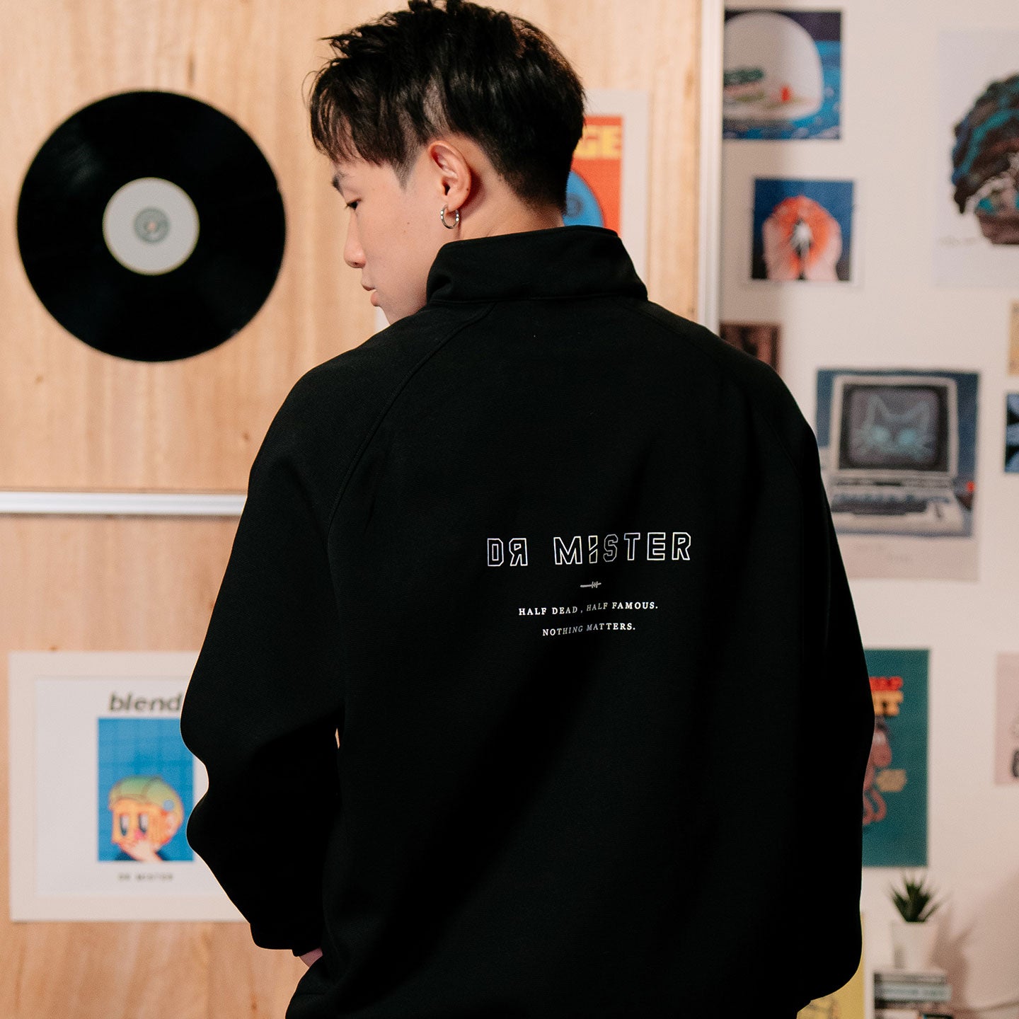 HDHF Deux Half Zip Sweatshirt - Black