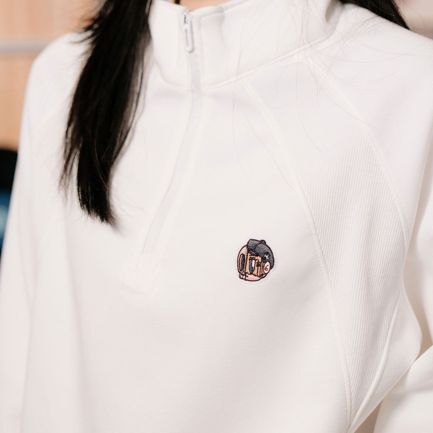 HDHF Deux Half Zip Sweatshirt - White